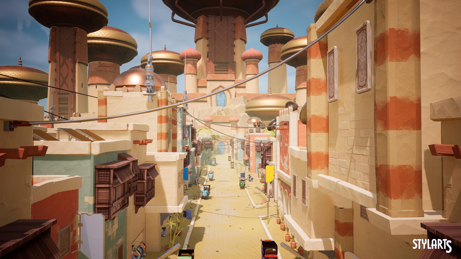 Stylized Indian City