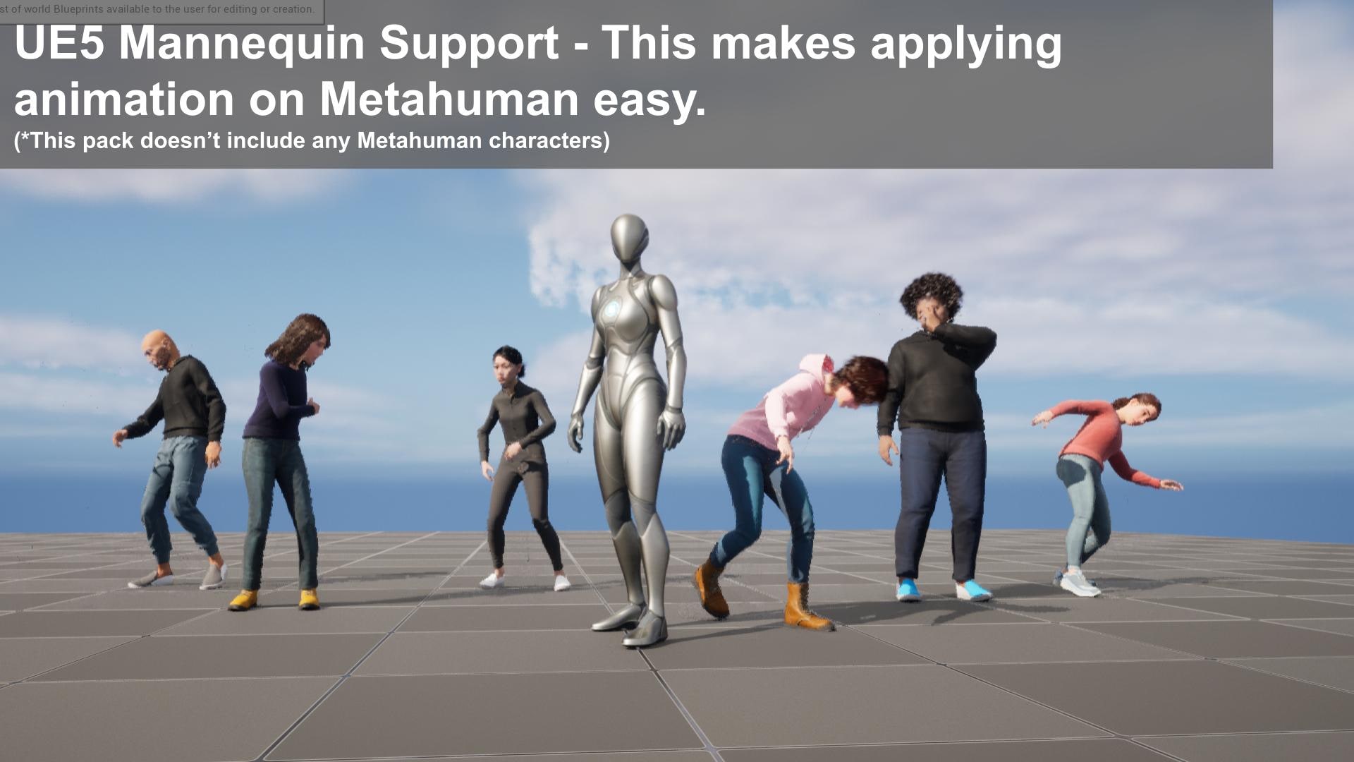 Hit Reaction Animation Pack - UE4UE5 Mannequin