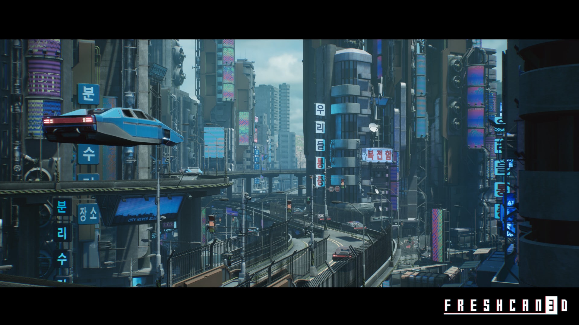 Dystopian City Environment