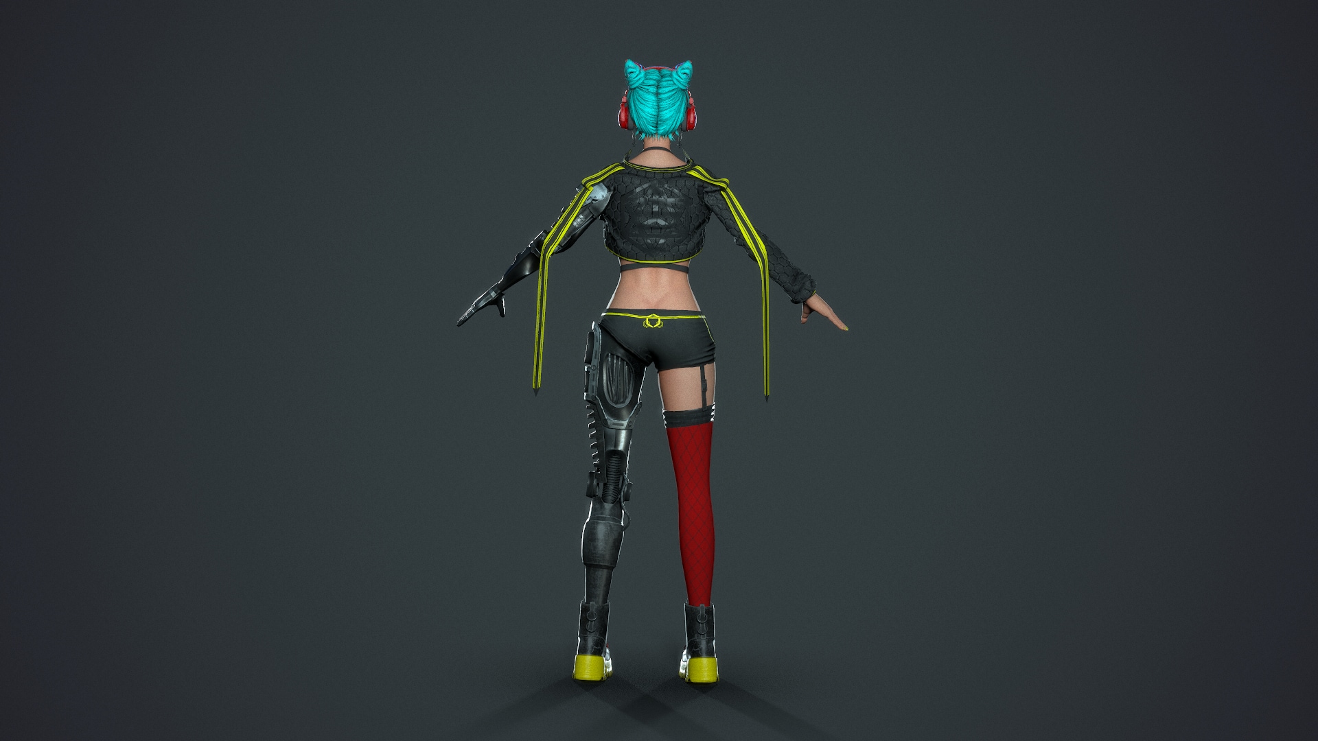 Cyberpunk Sniper Girl