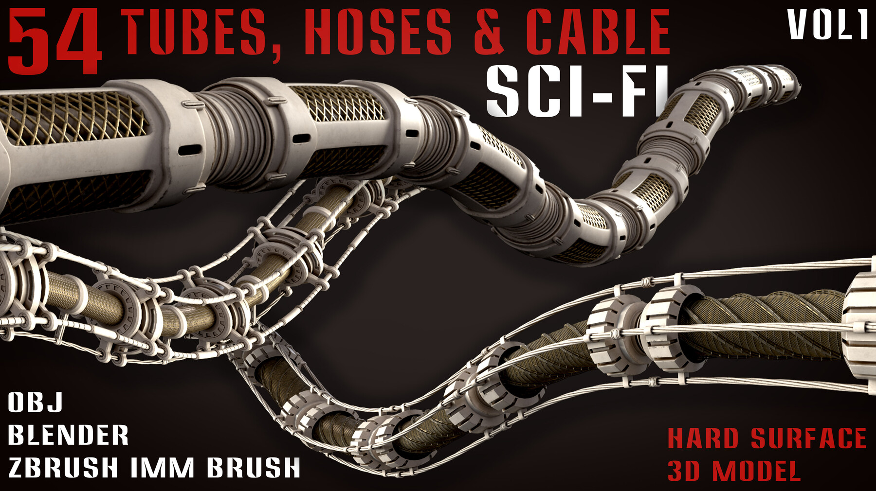 54 Sci-Fi Tubes, Hoses & Cables - vol1