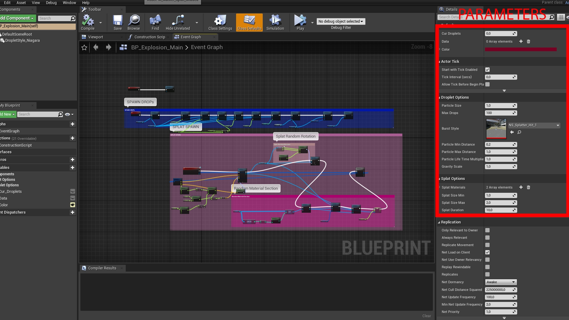 Blood Splatter Blueprint System