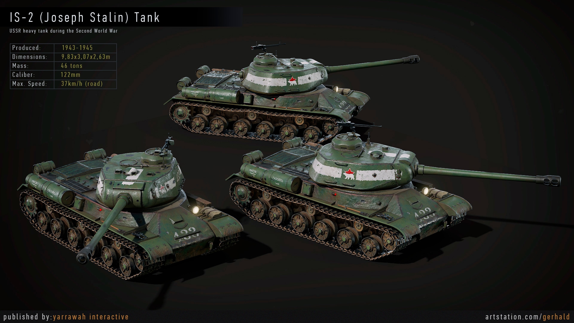 WW2 Tank - IS-2 - Advanced Tank Blueprint