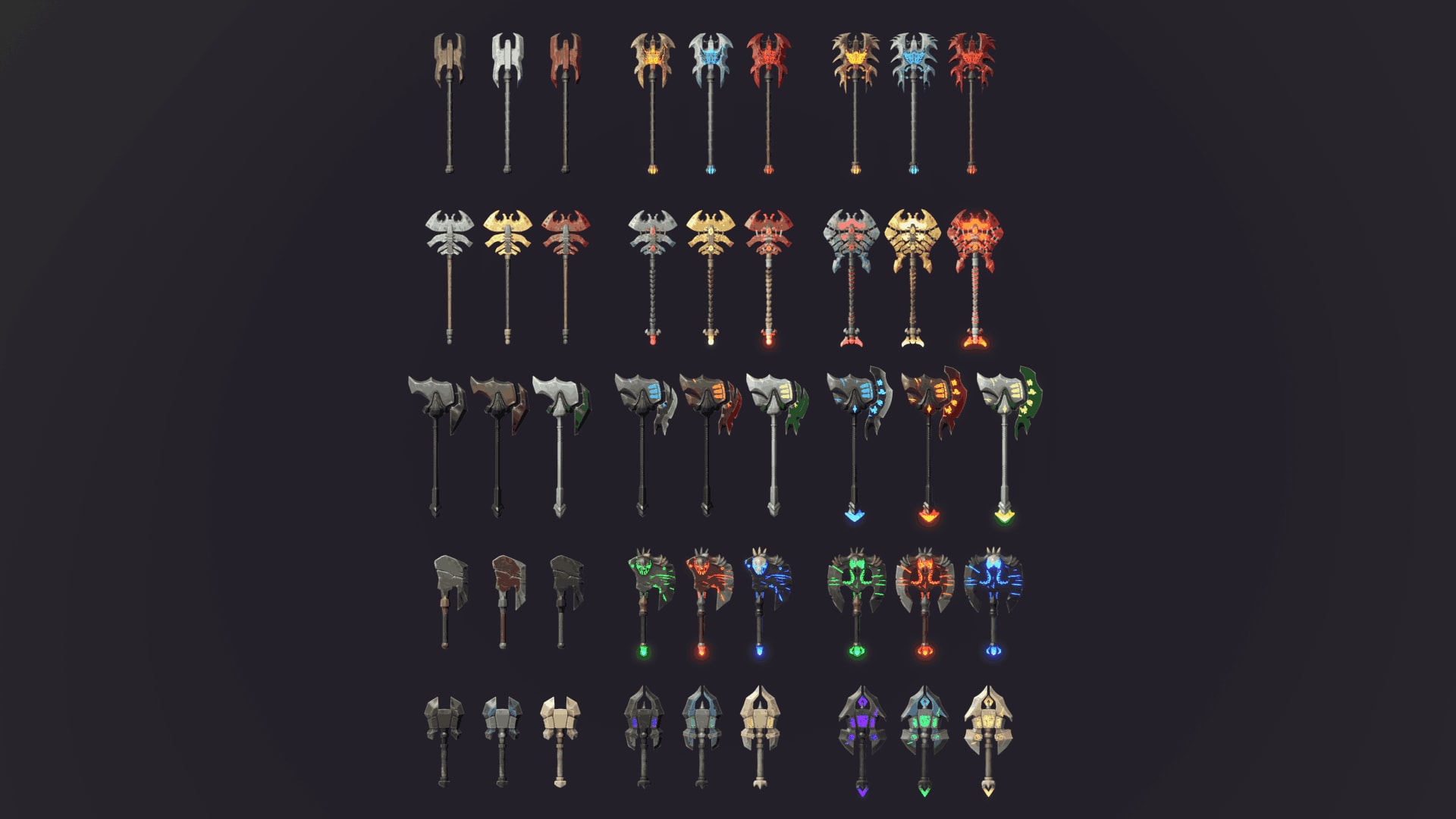 Stylized Axes - RPG Weapons