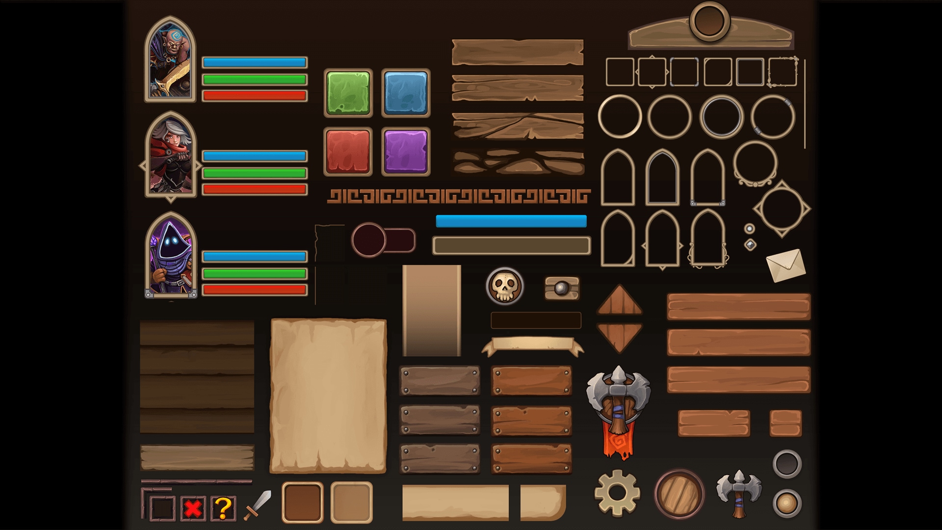 Wooden UI