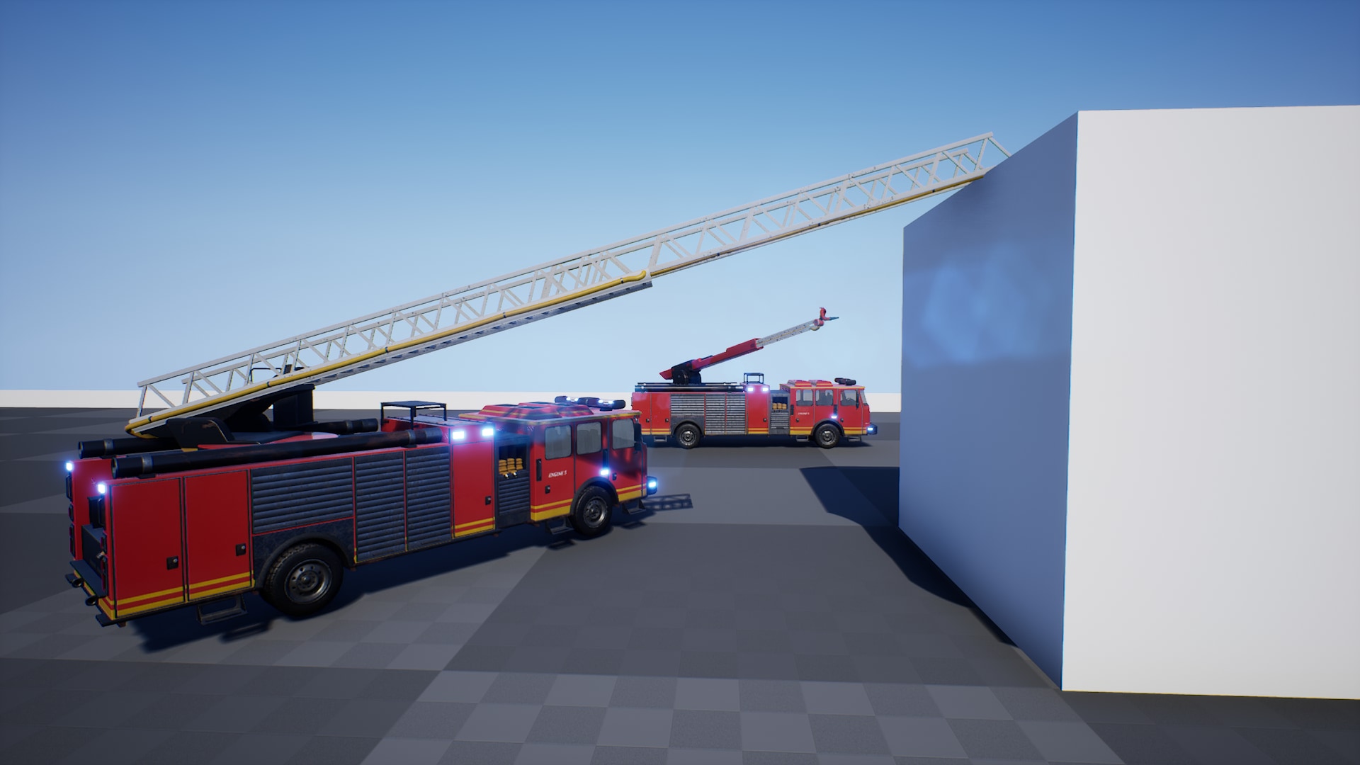 Drivable Firetruck Ladder & Water