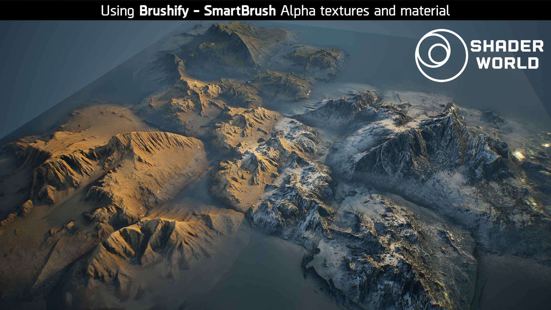 Shader World procedural landscape, ocean, foliage