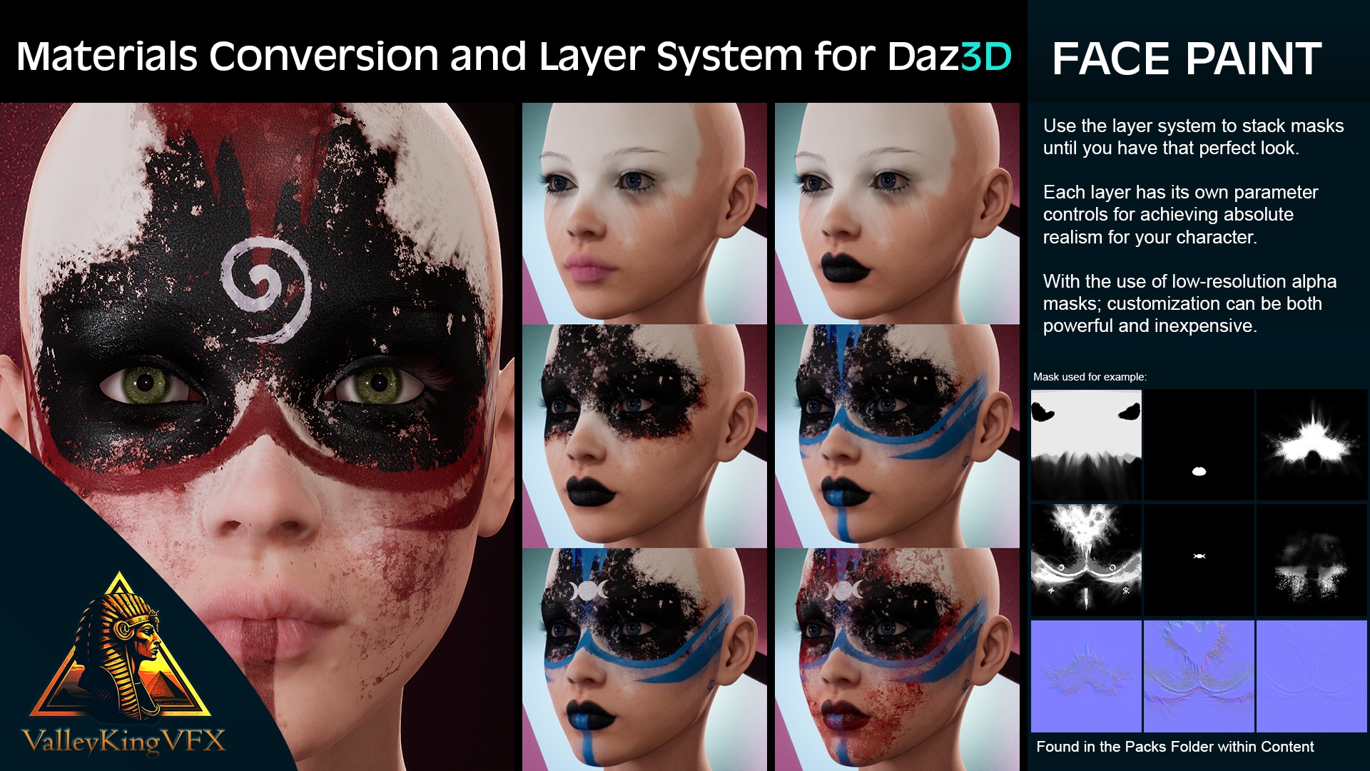 Materials Conversion and Layer System for Daz3D Imports