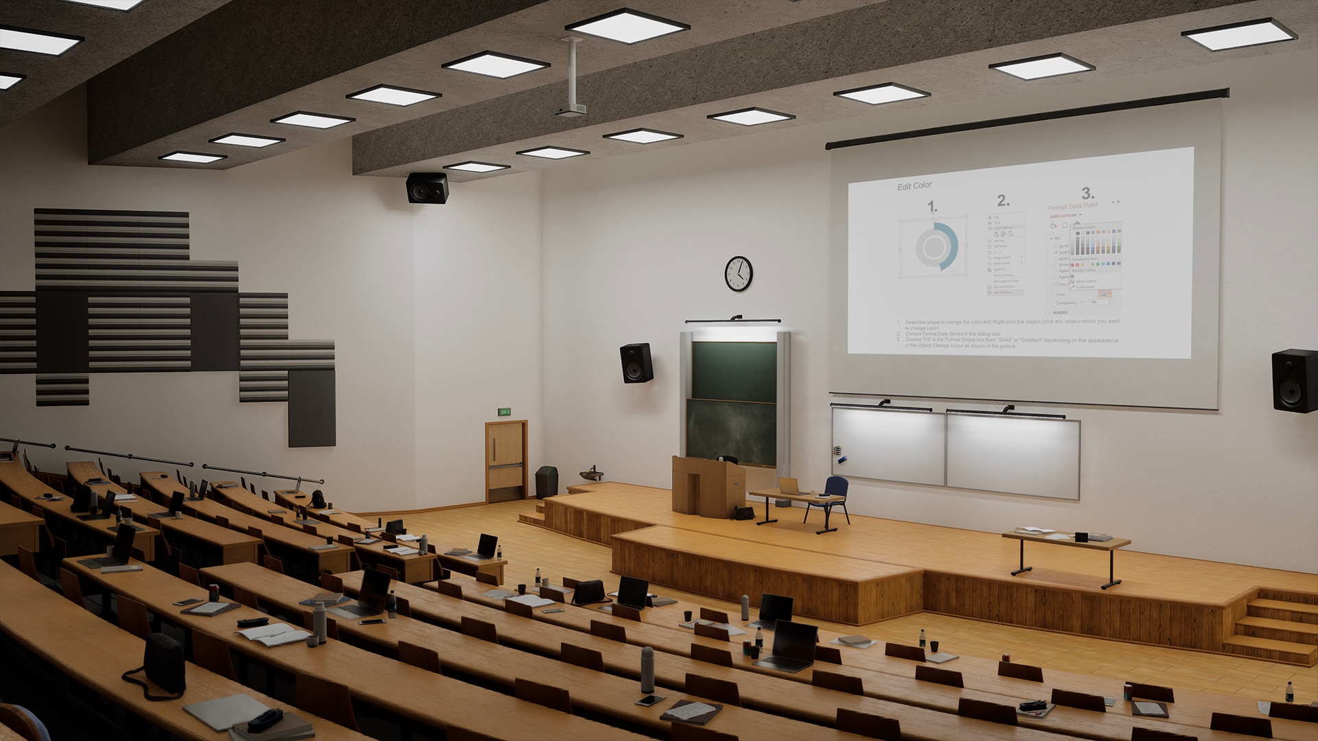 University Classroom Interior Environment School Room