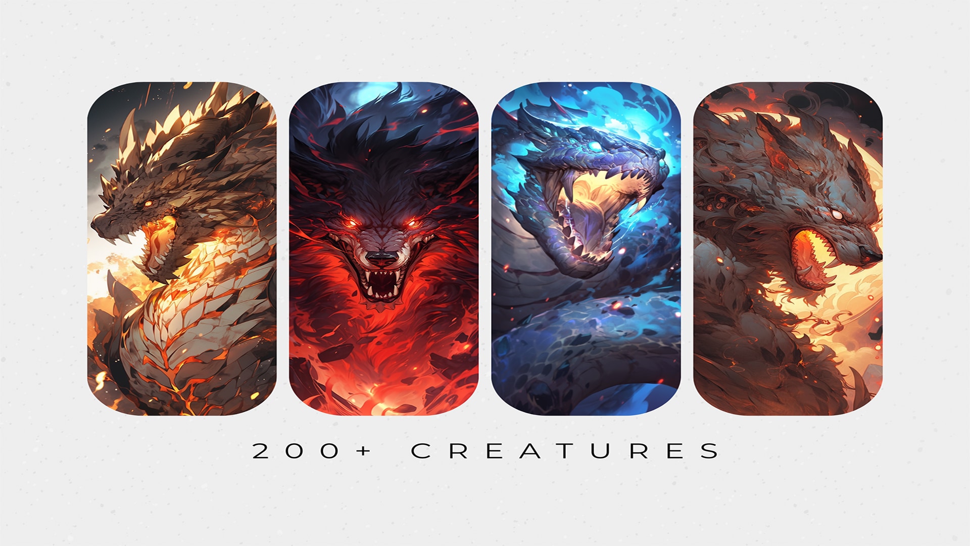 Cinematic TCG Creature Cards Collection