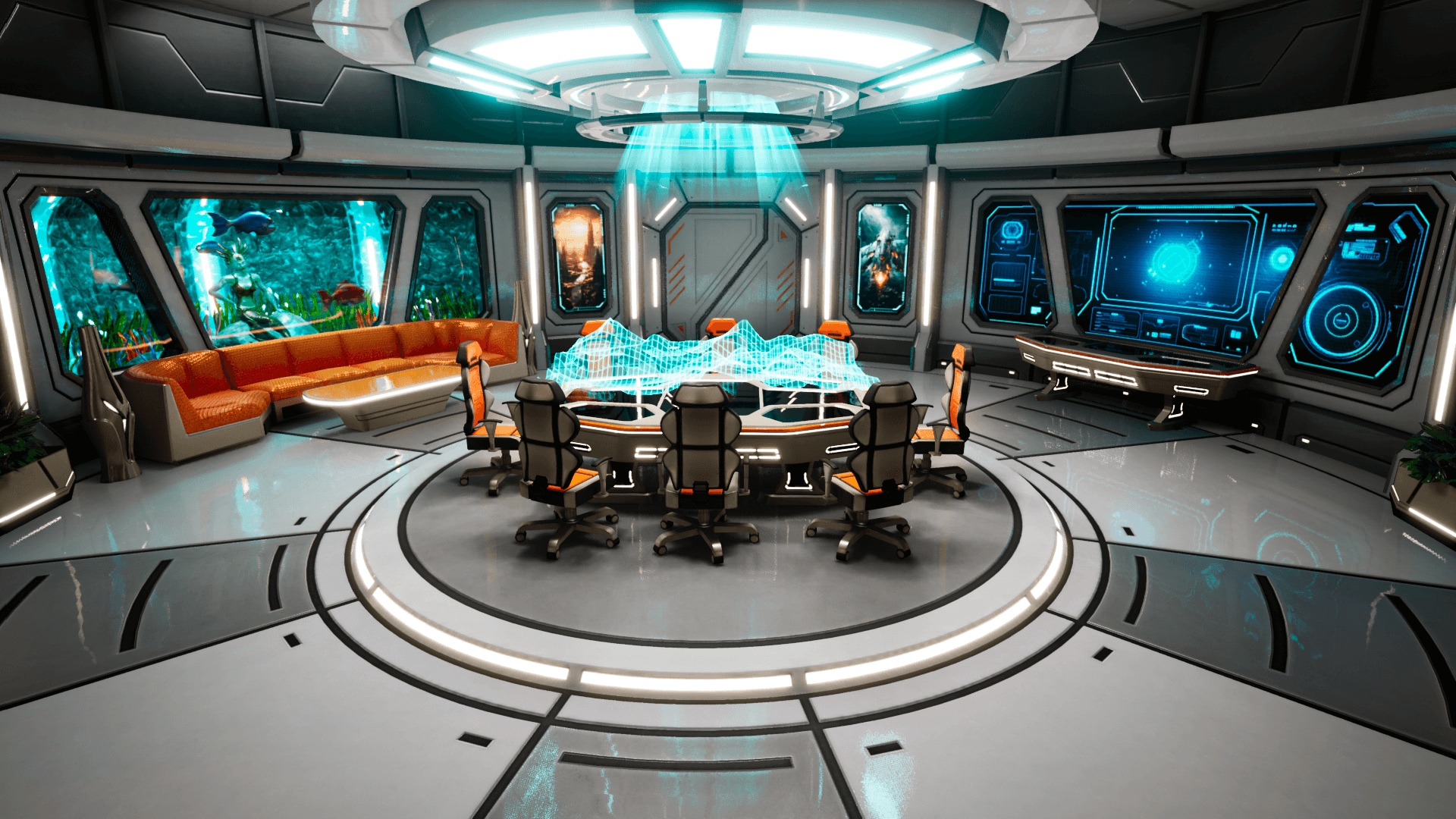 Sci-Fi Conference Room