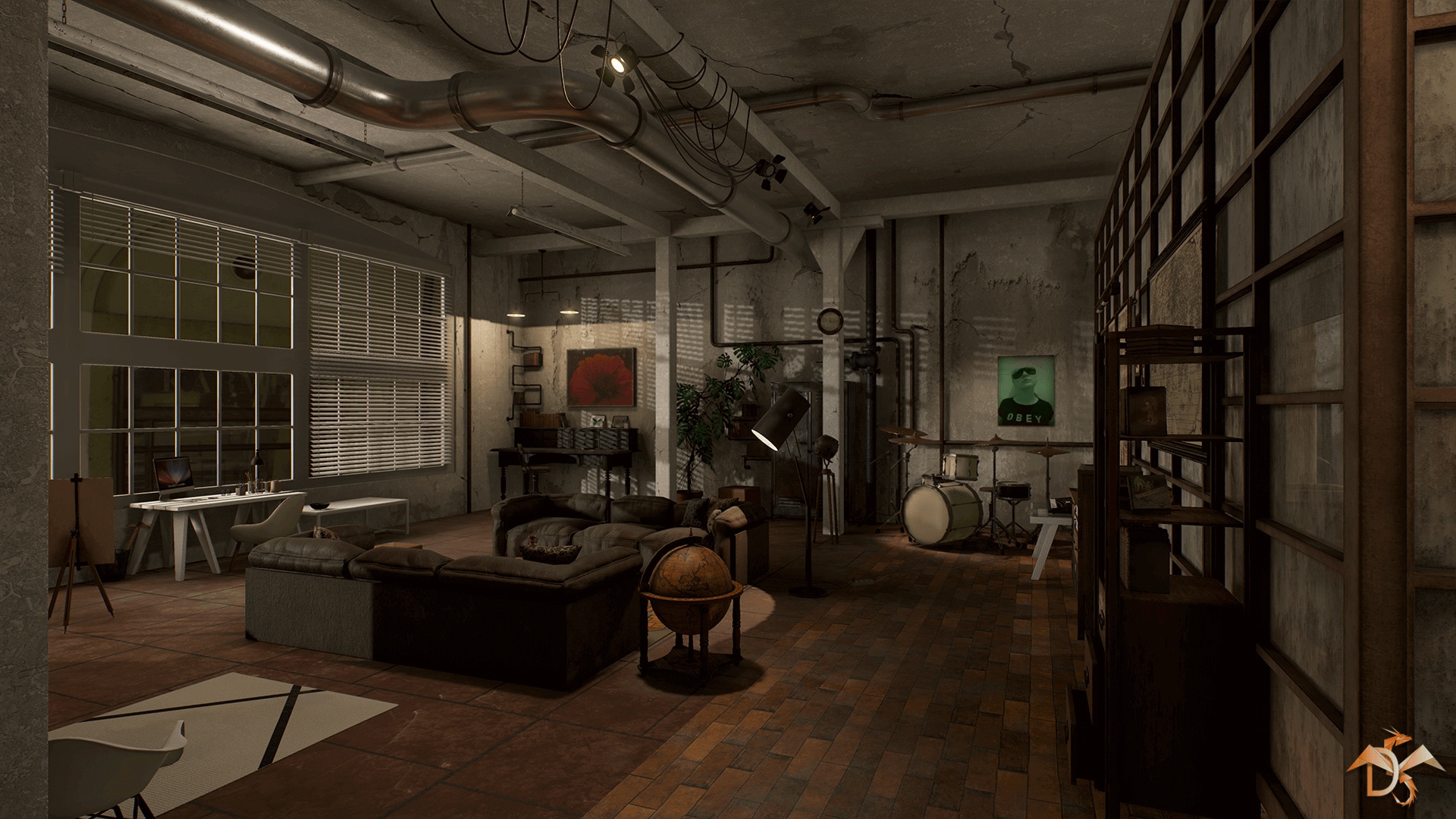 Laboratory Interior Studio in Loft Style