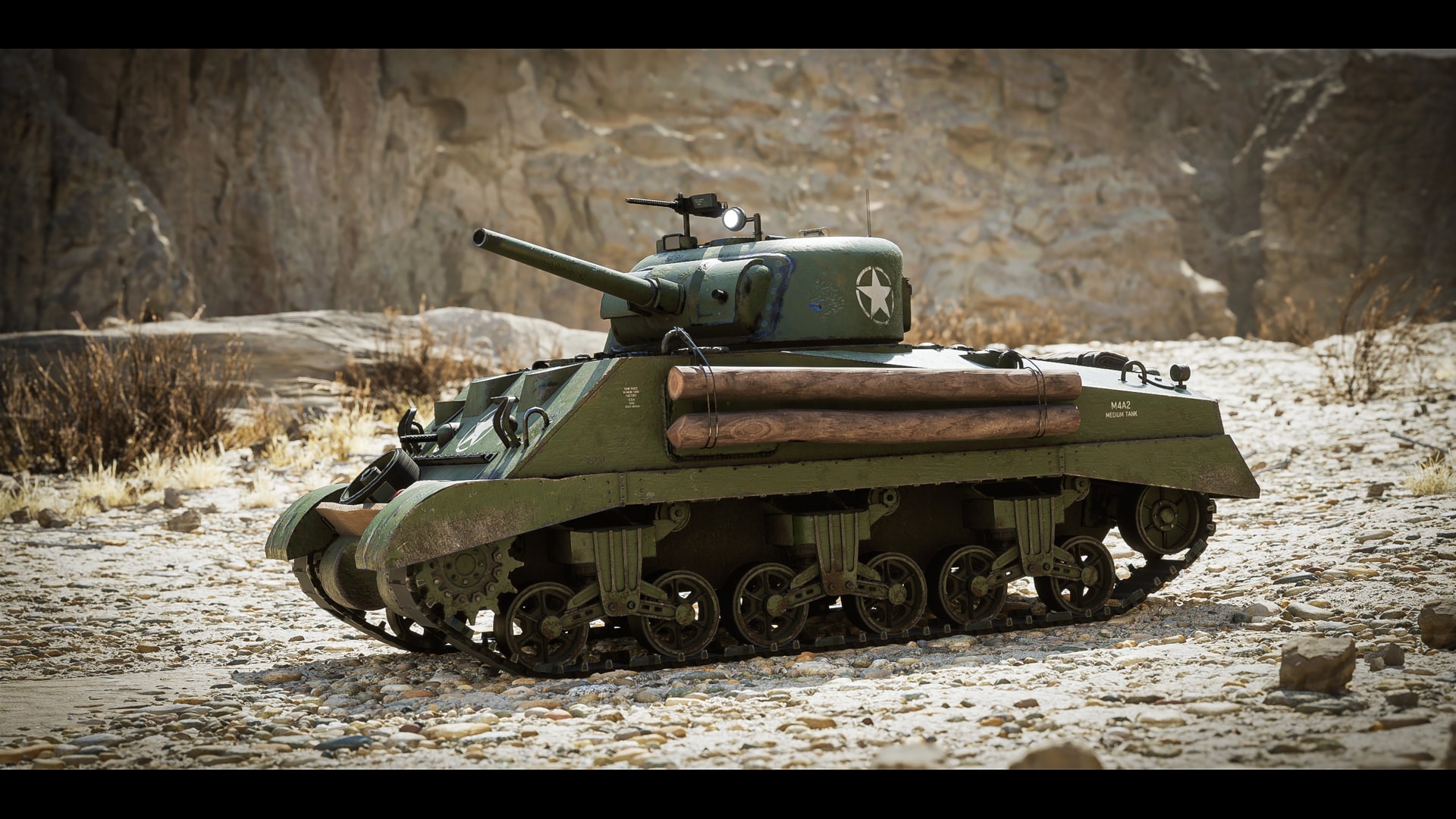 WW2 Tank - Sherman M4A2 - Advanced Tank Blueprint