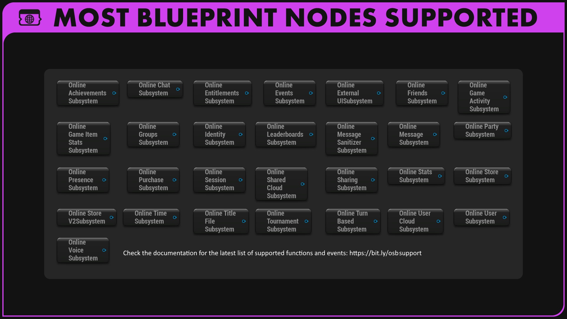 Online Subsystem Blueprints