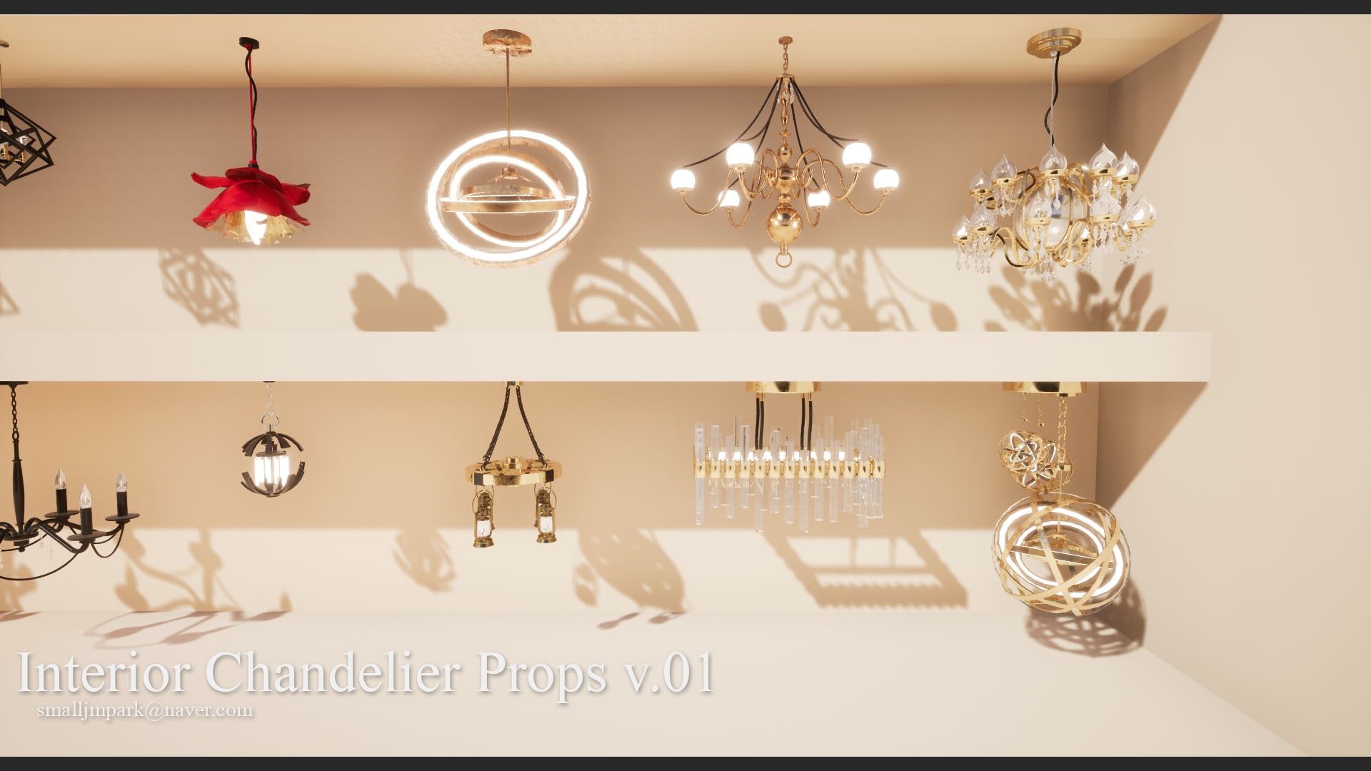 Interior Chandelier Props v.01