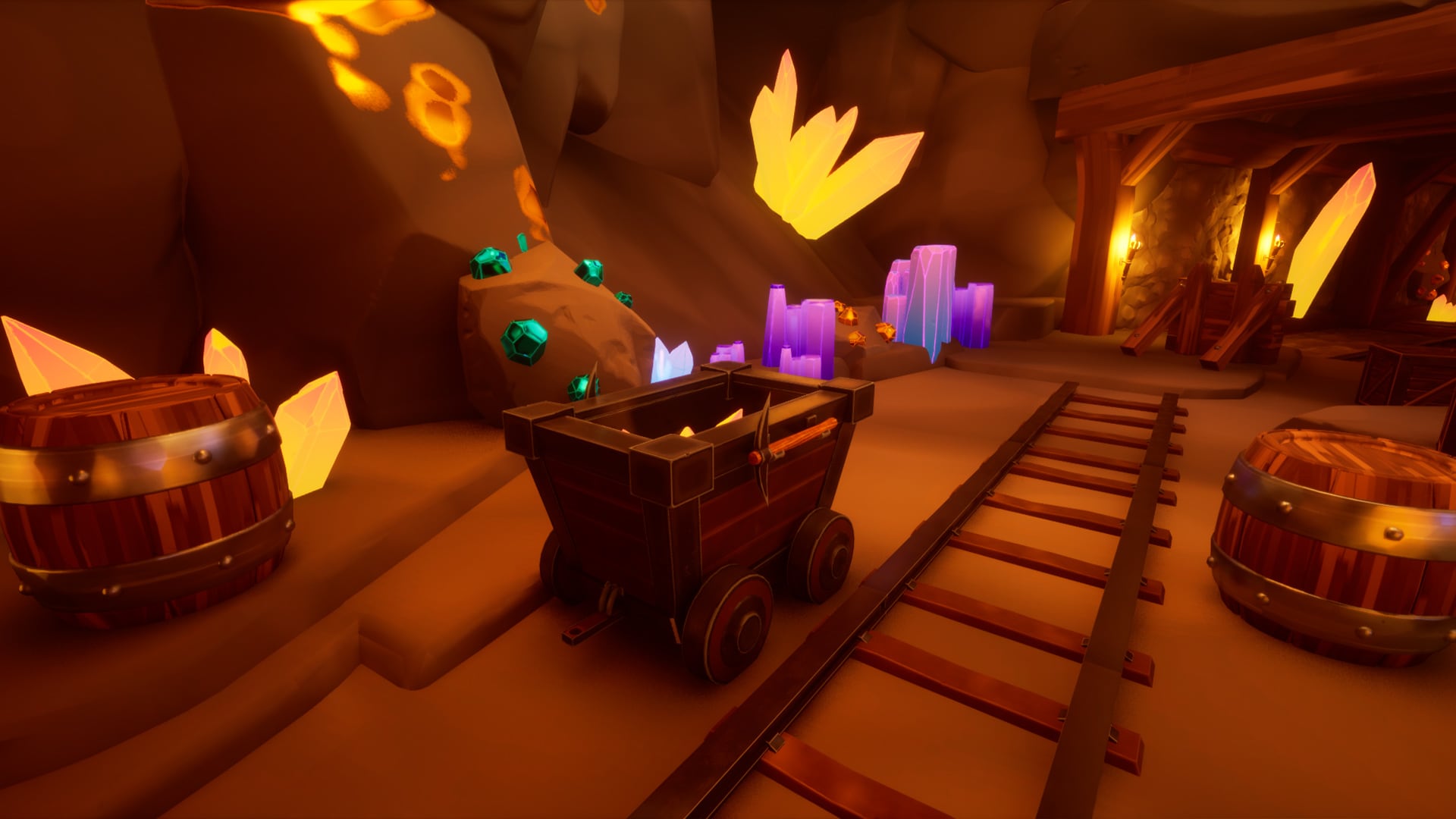 Stylized Modular Crystal Mine