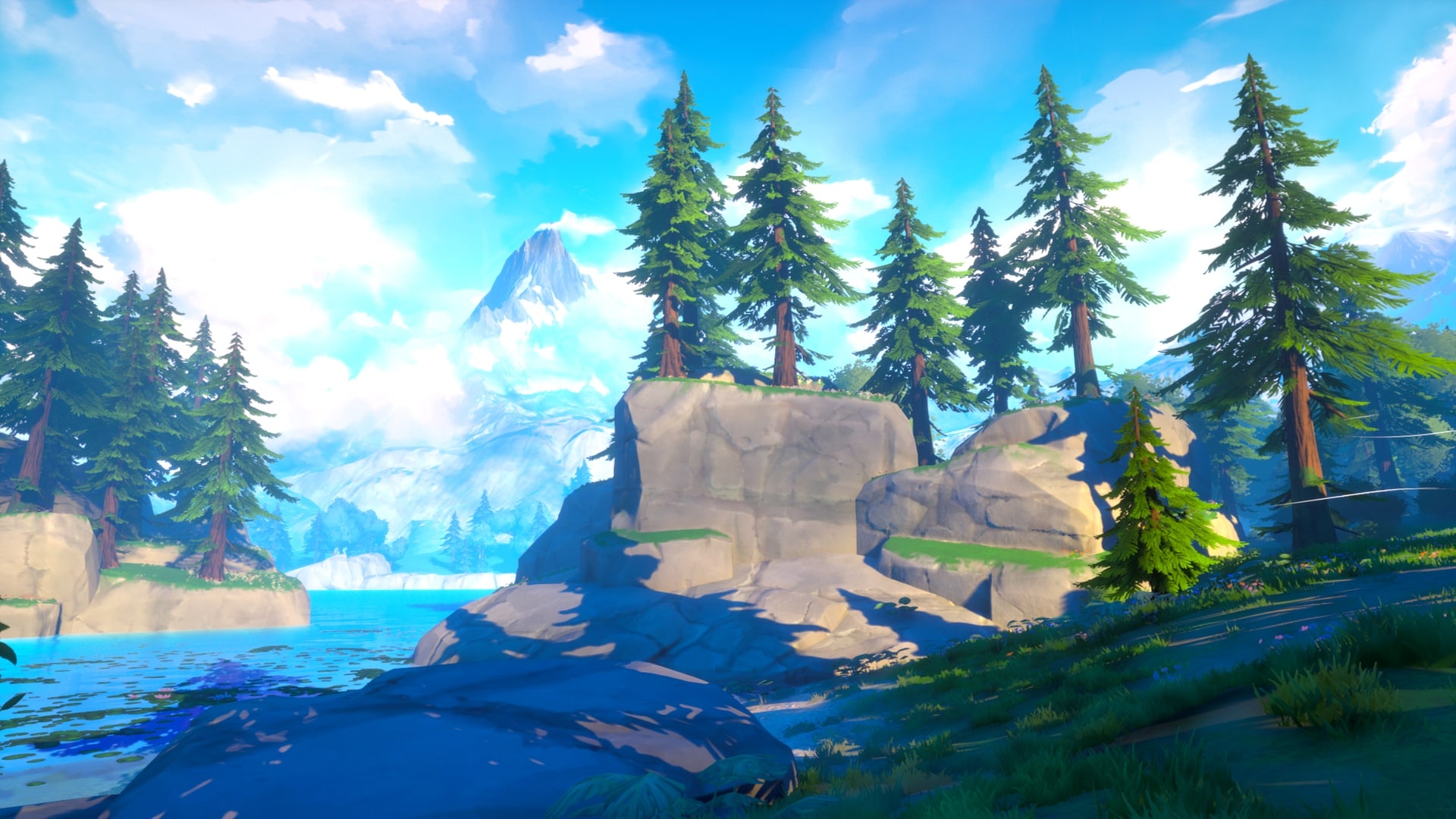 Stylized Mountain Environment - Open World Stylized Environment