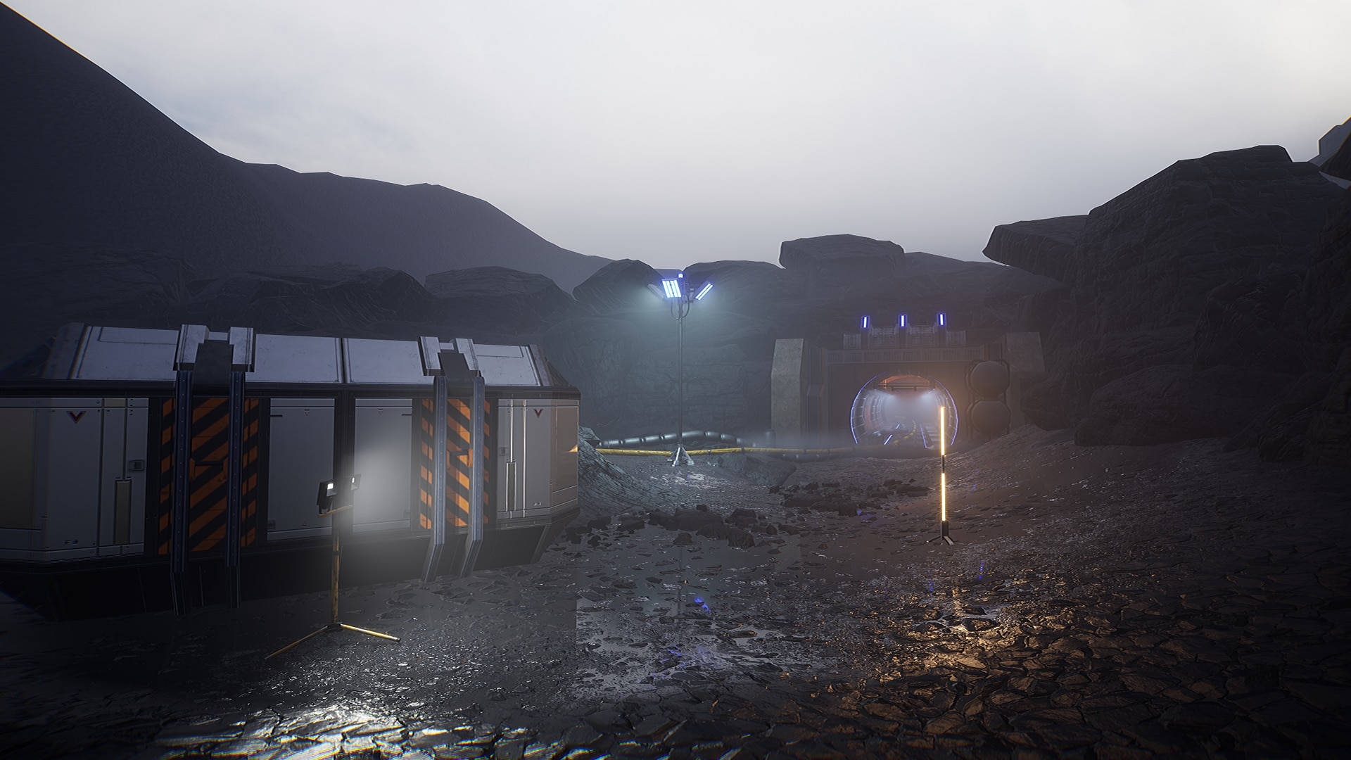 Modular Futuristic Sci-Fi Quarry Environment