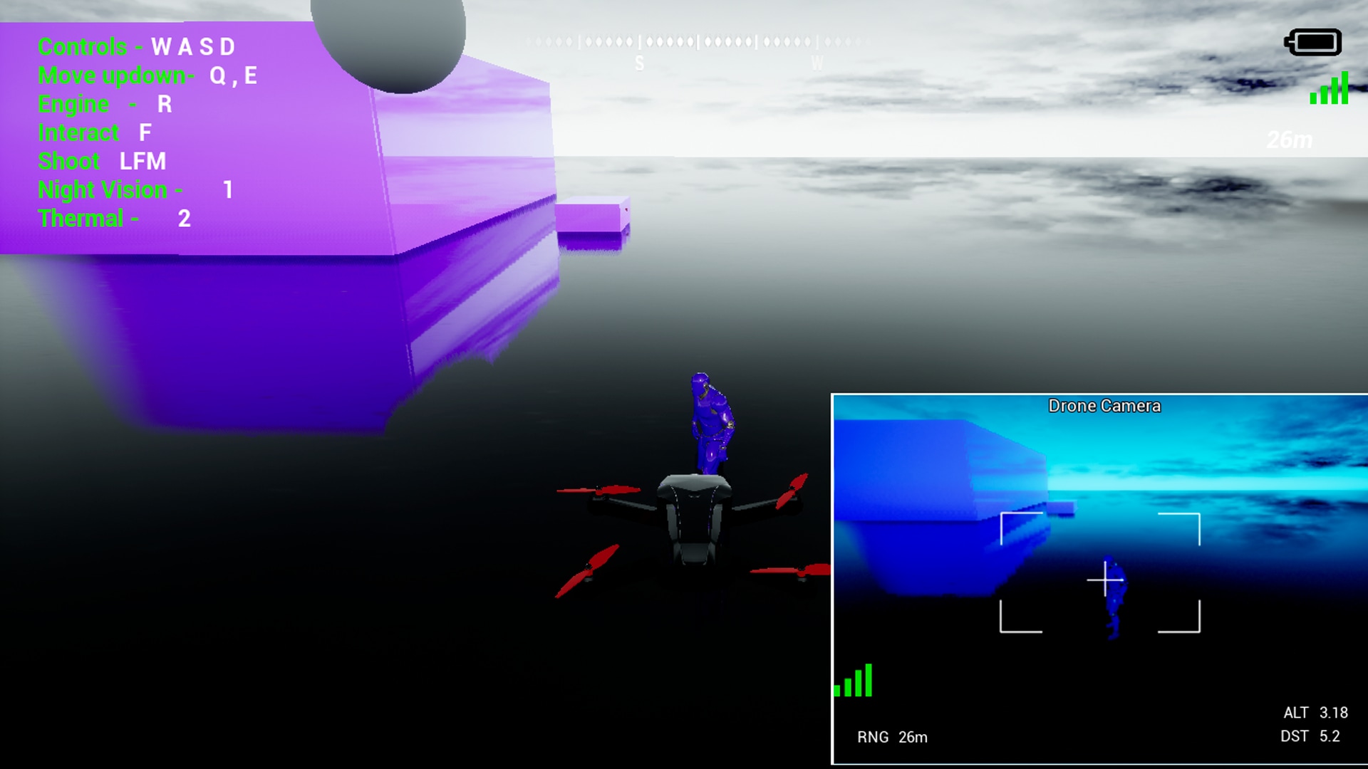 Advanced Drone System with flying AI