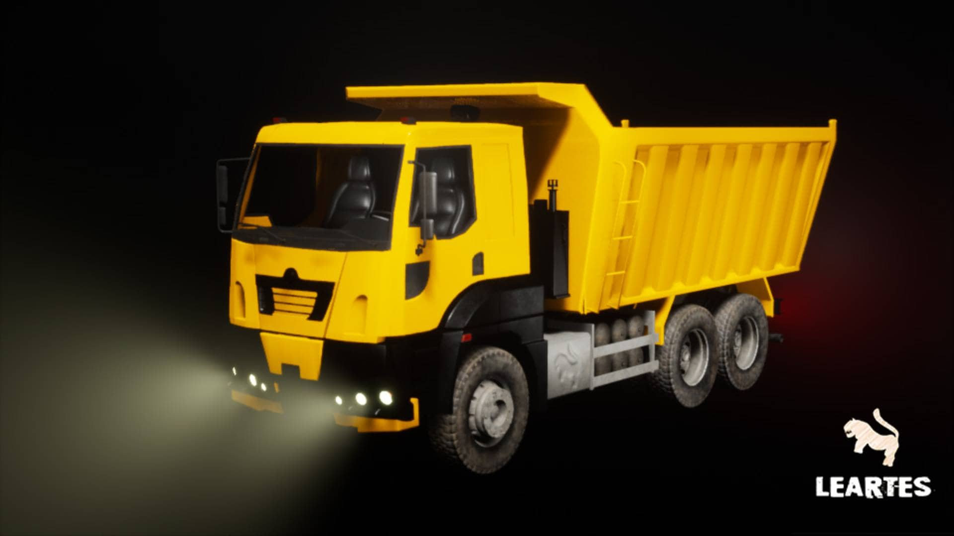 Driveable Animated Construction Truck 02