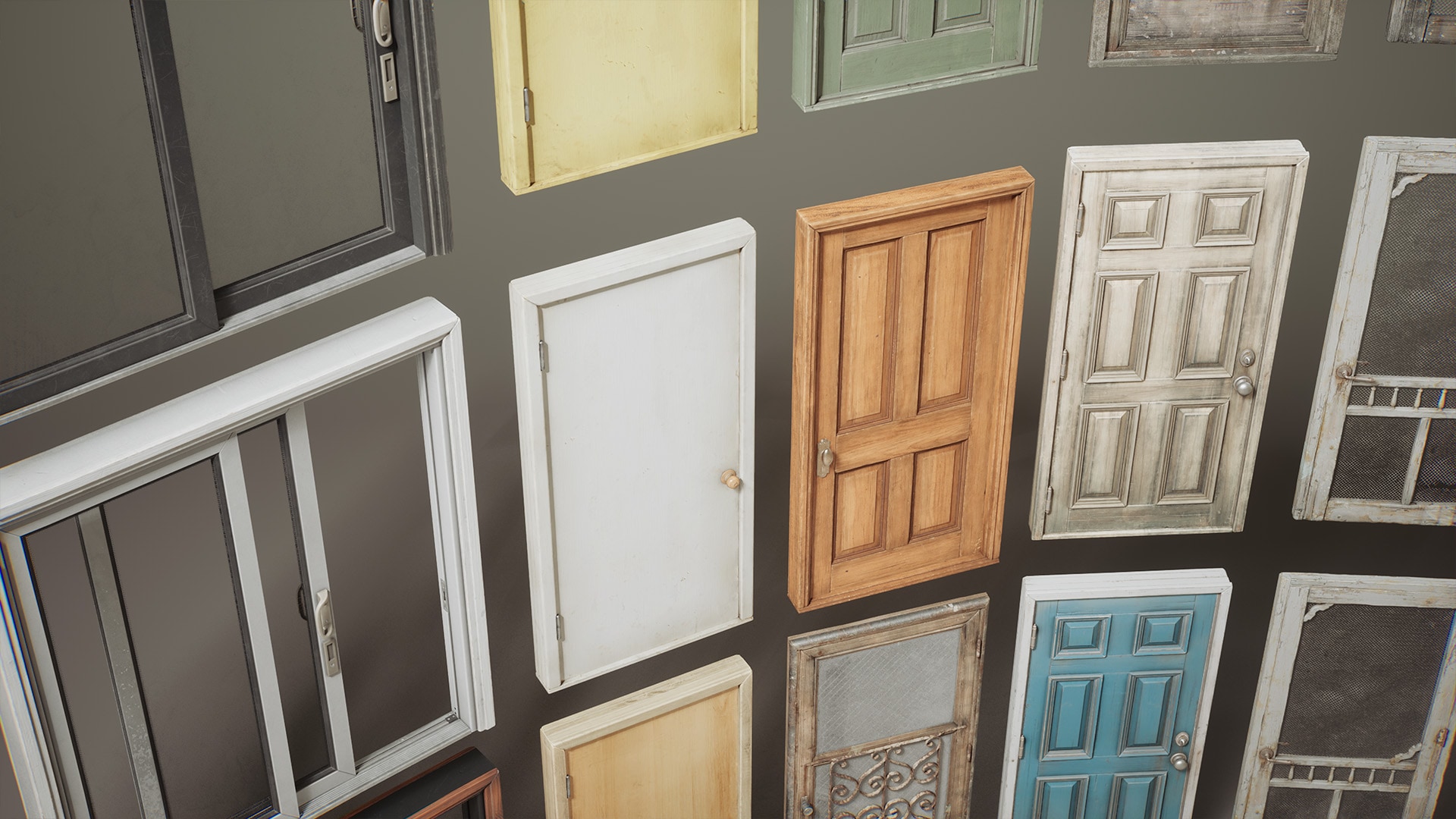 Buildings VOL.5 - Doors (Nanite and Low Poly)