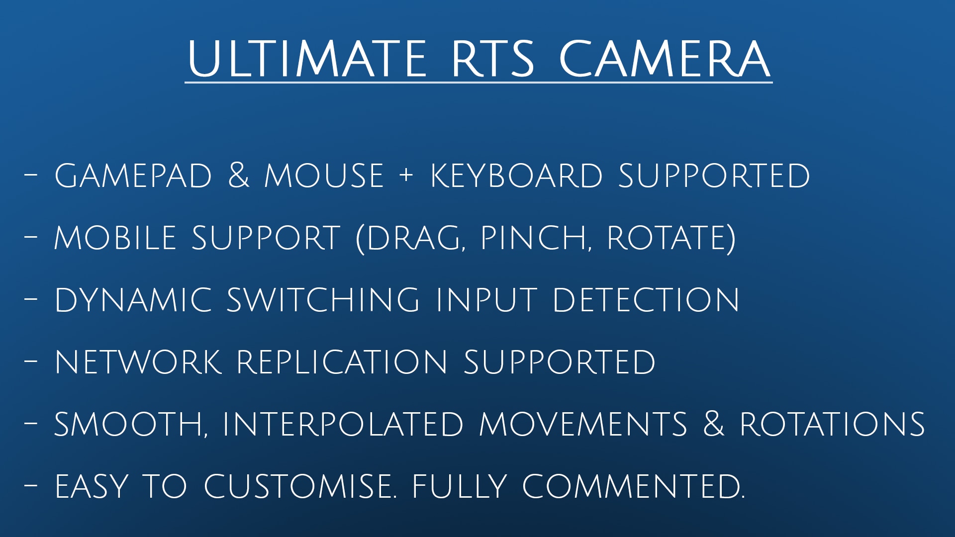 Ultimate RTS Camera