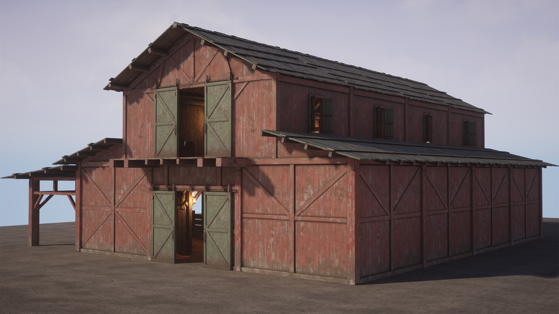 Old West Modular Barn (With Interiors)