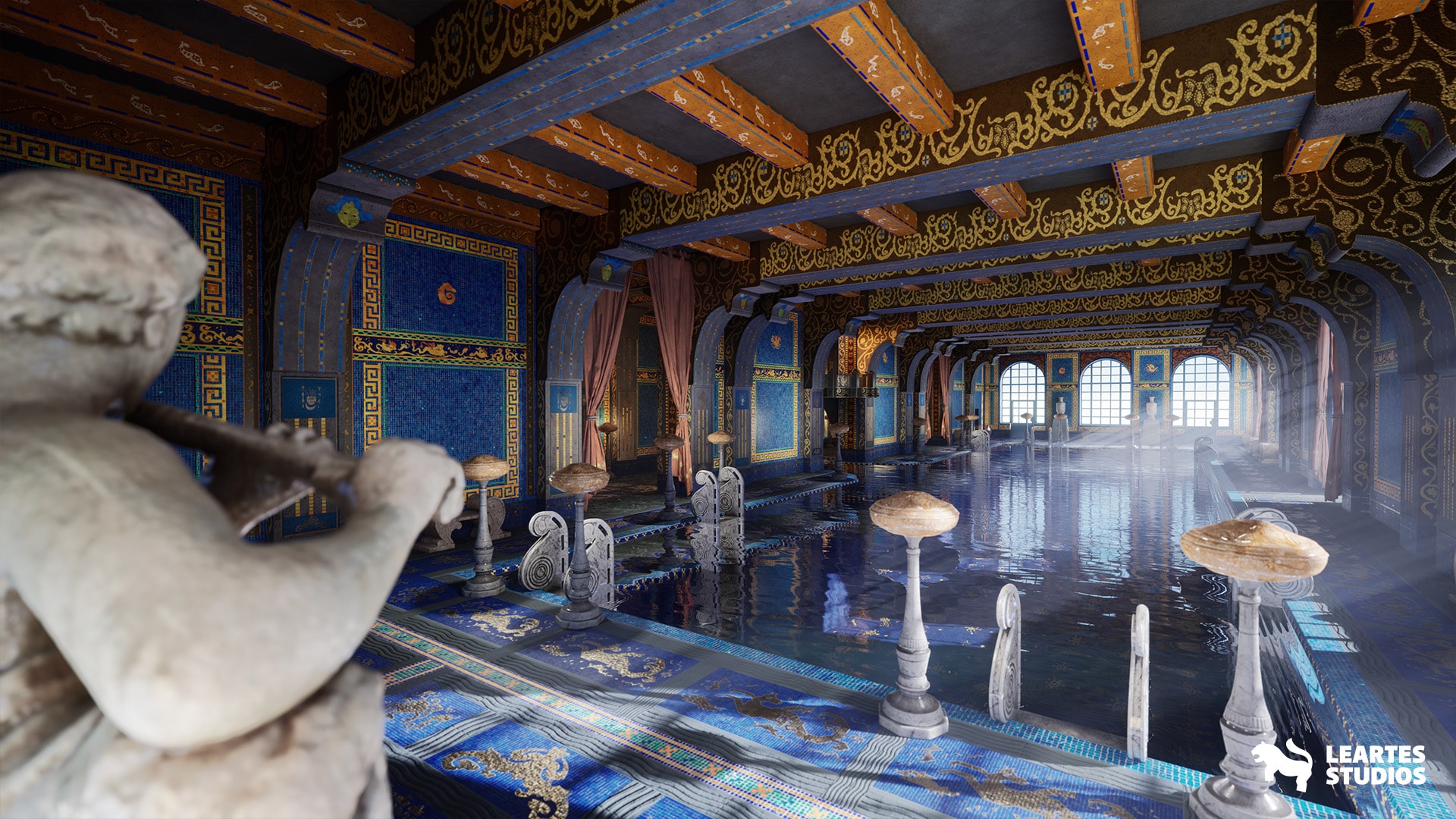 Roman Swimming Pool Environment