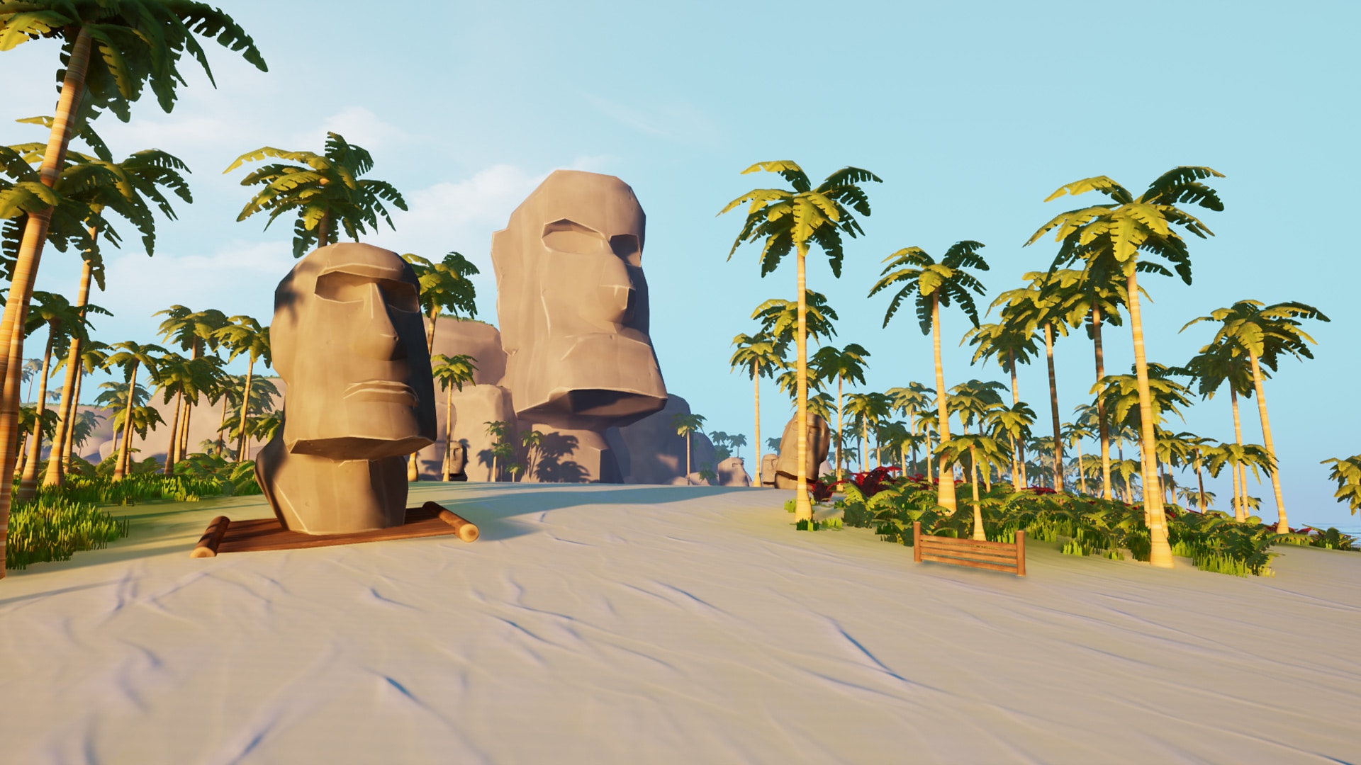 Stylized Easter Island