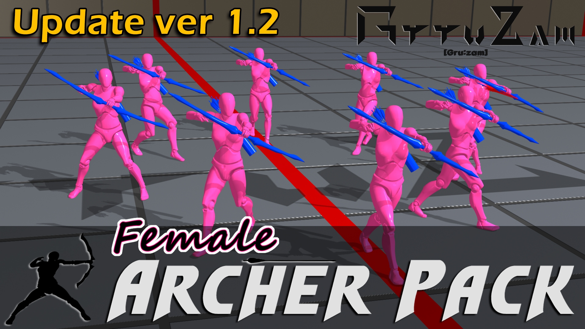 Stylish Archer Assets Pack(Female) TPS & Topdown & All Game style