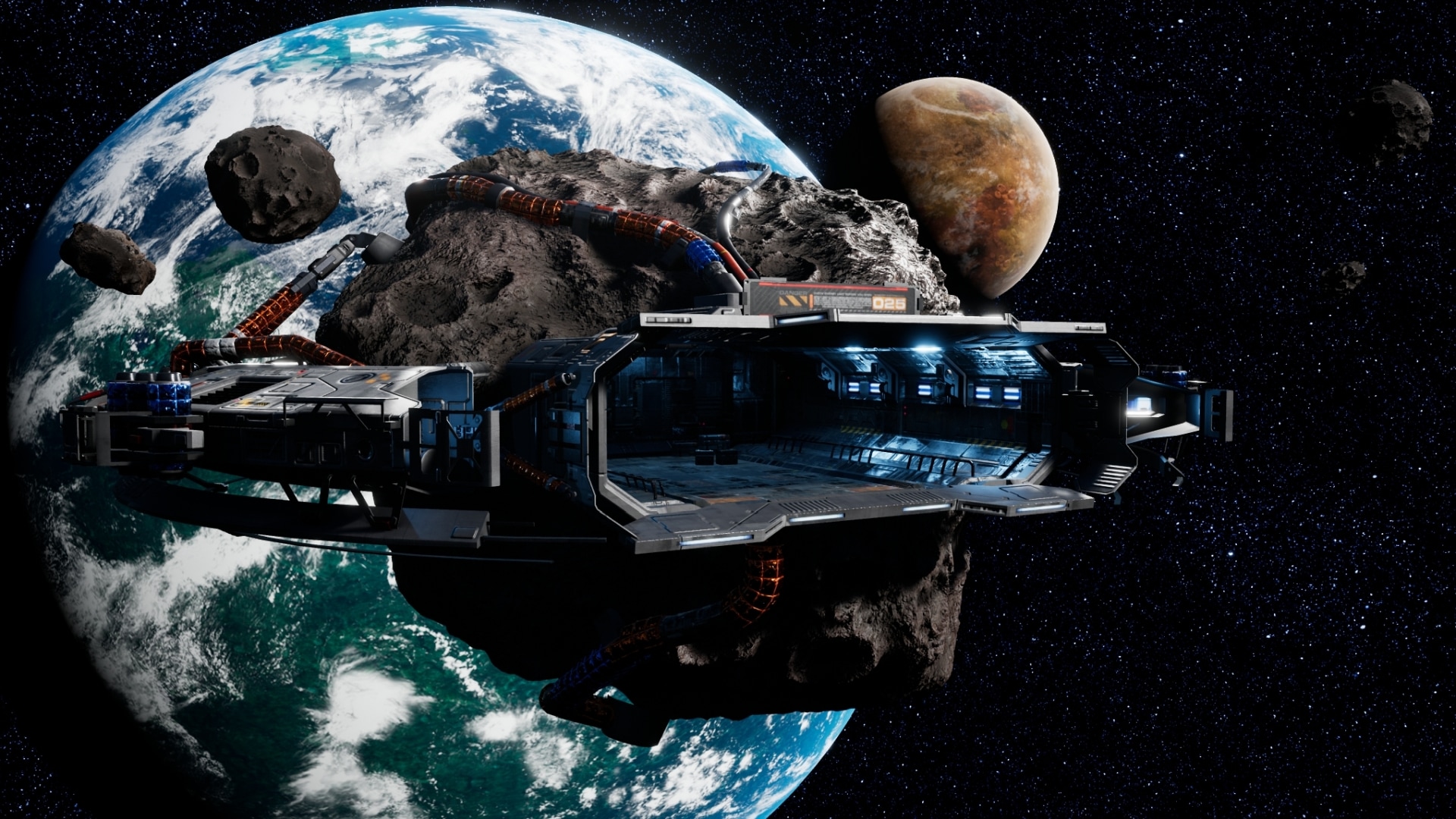 Space Station - Asteroid Mining Facility