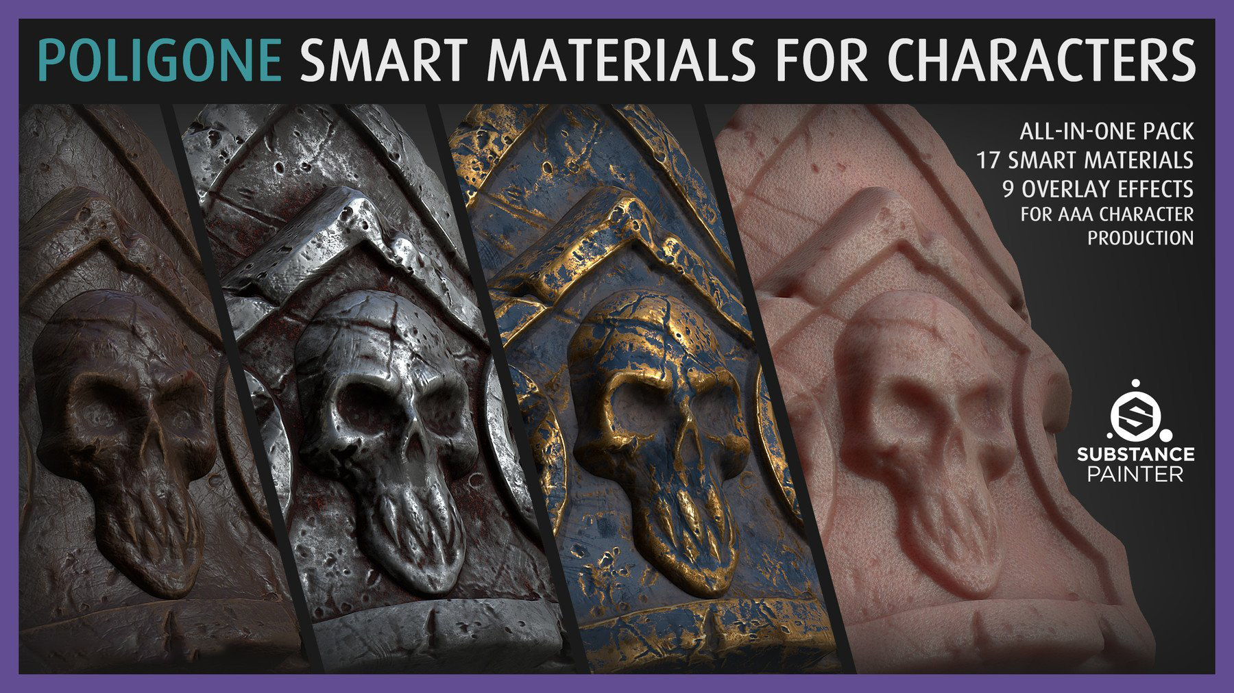 Poligone Smart Material Collection for AAA Character Creation