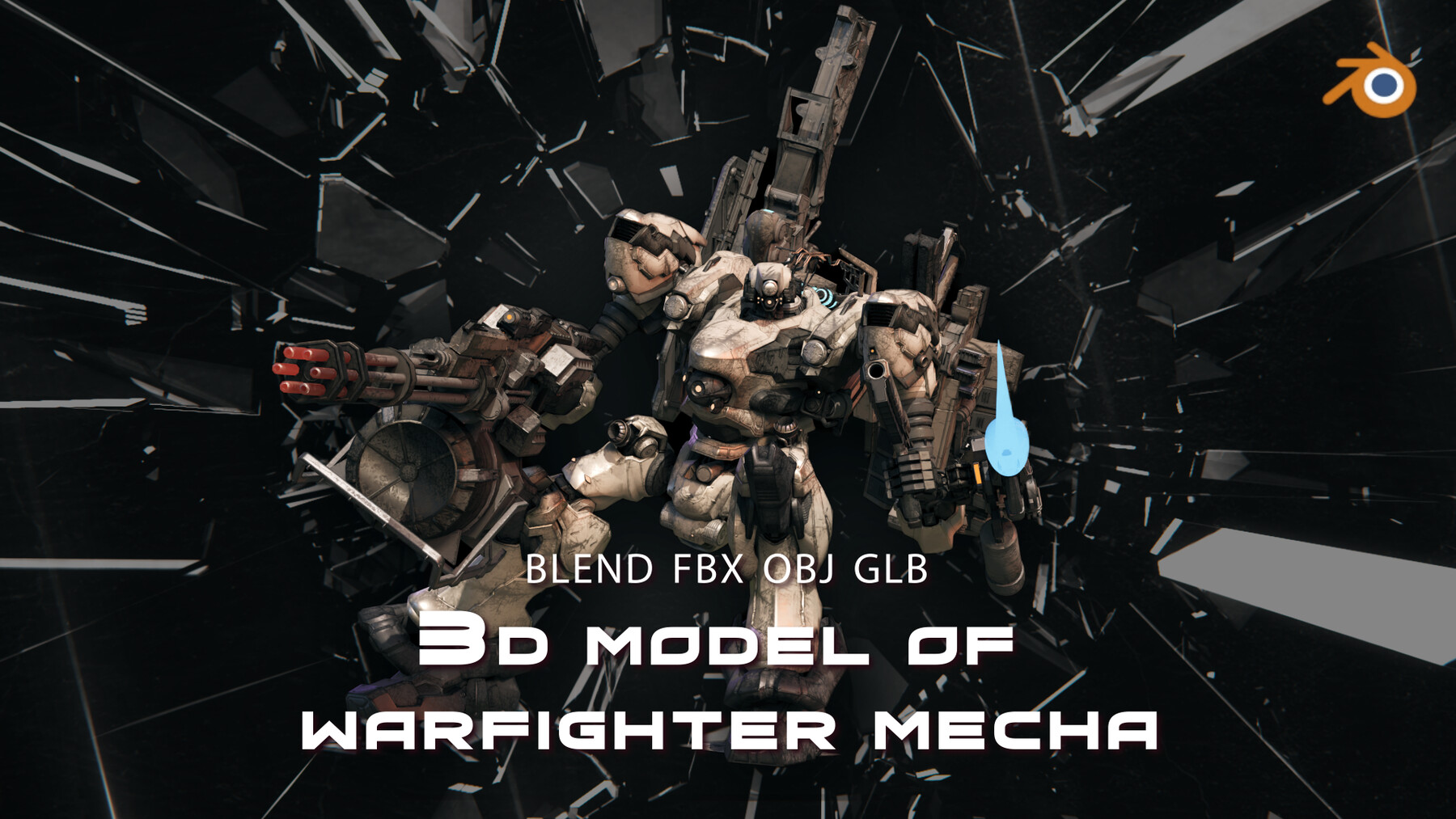 3D model of Warfighter mecha