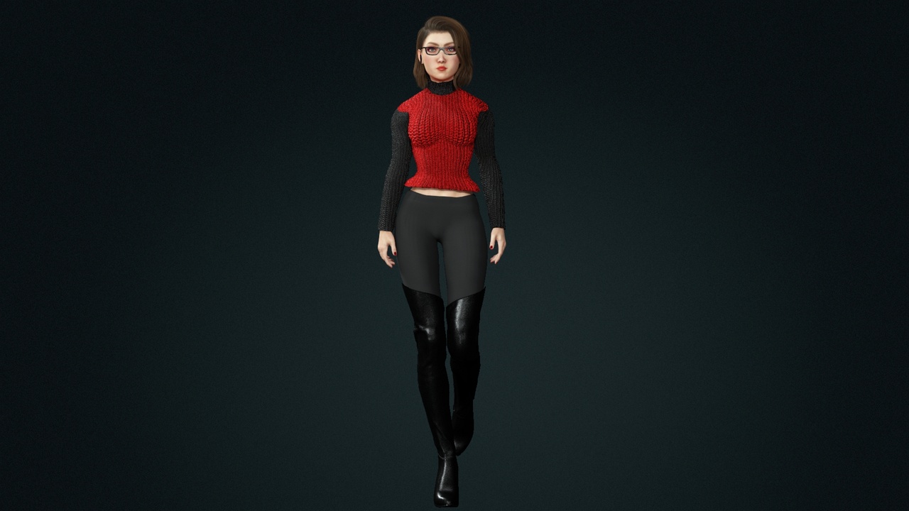 Modern Female Winter Girl 12