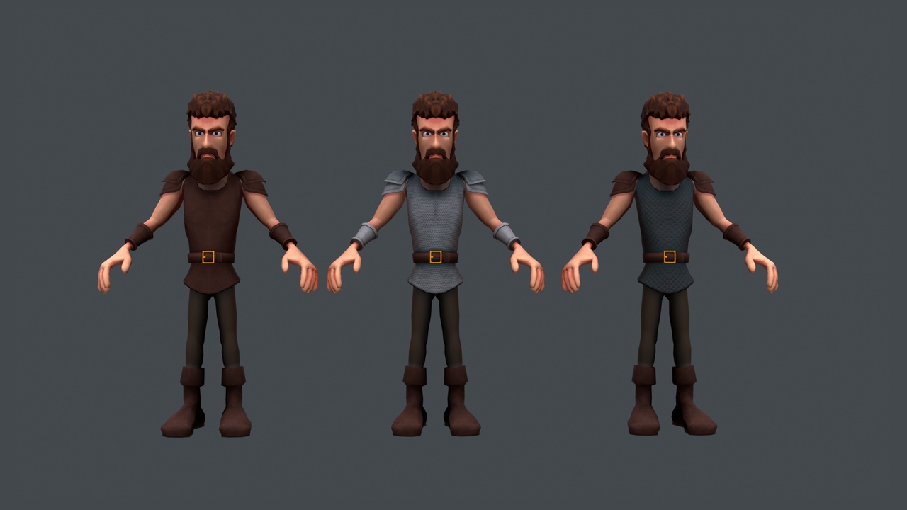 dReal Warrior Fantasy Character