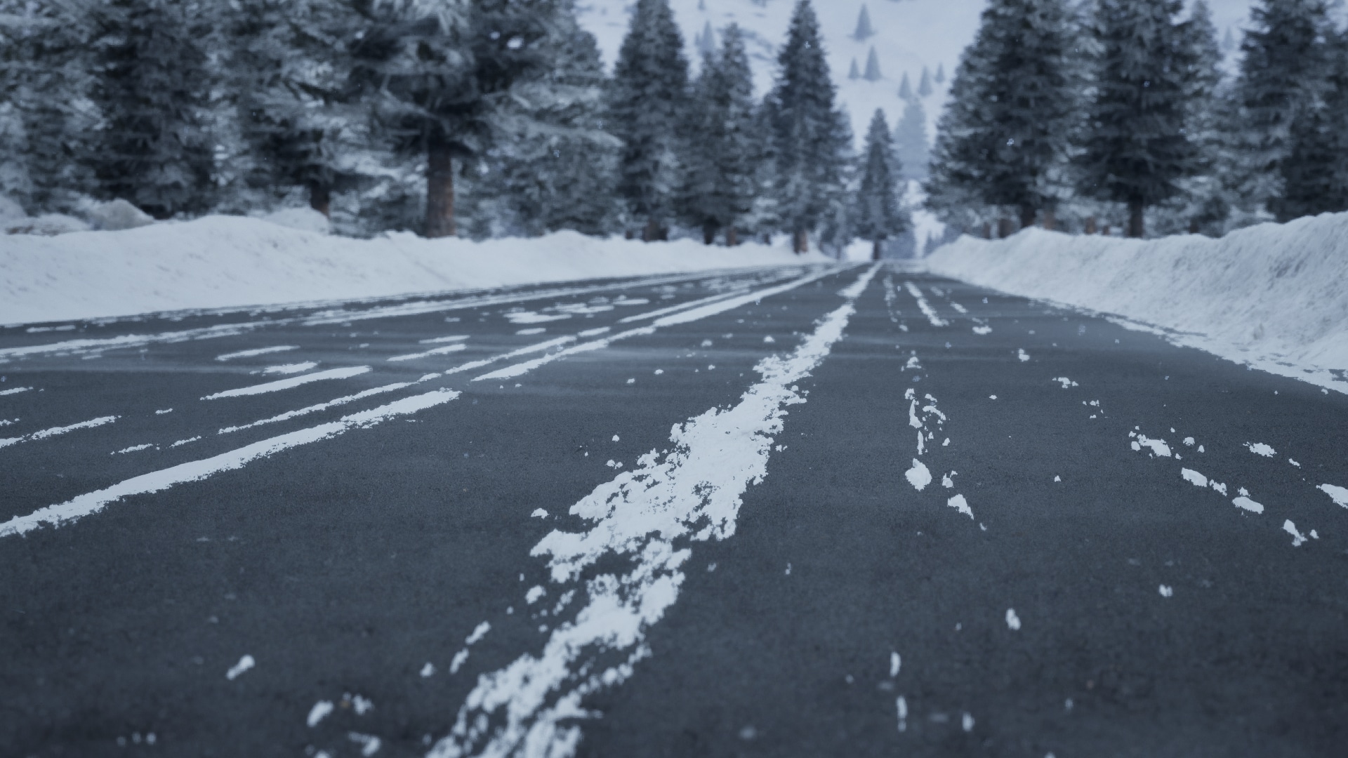 Snow Blowing Landscape Effect