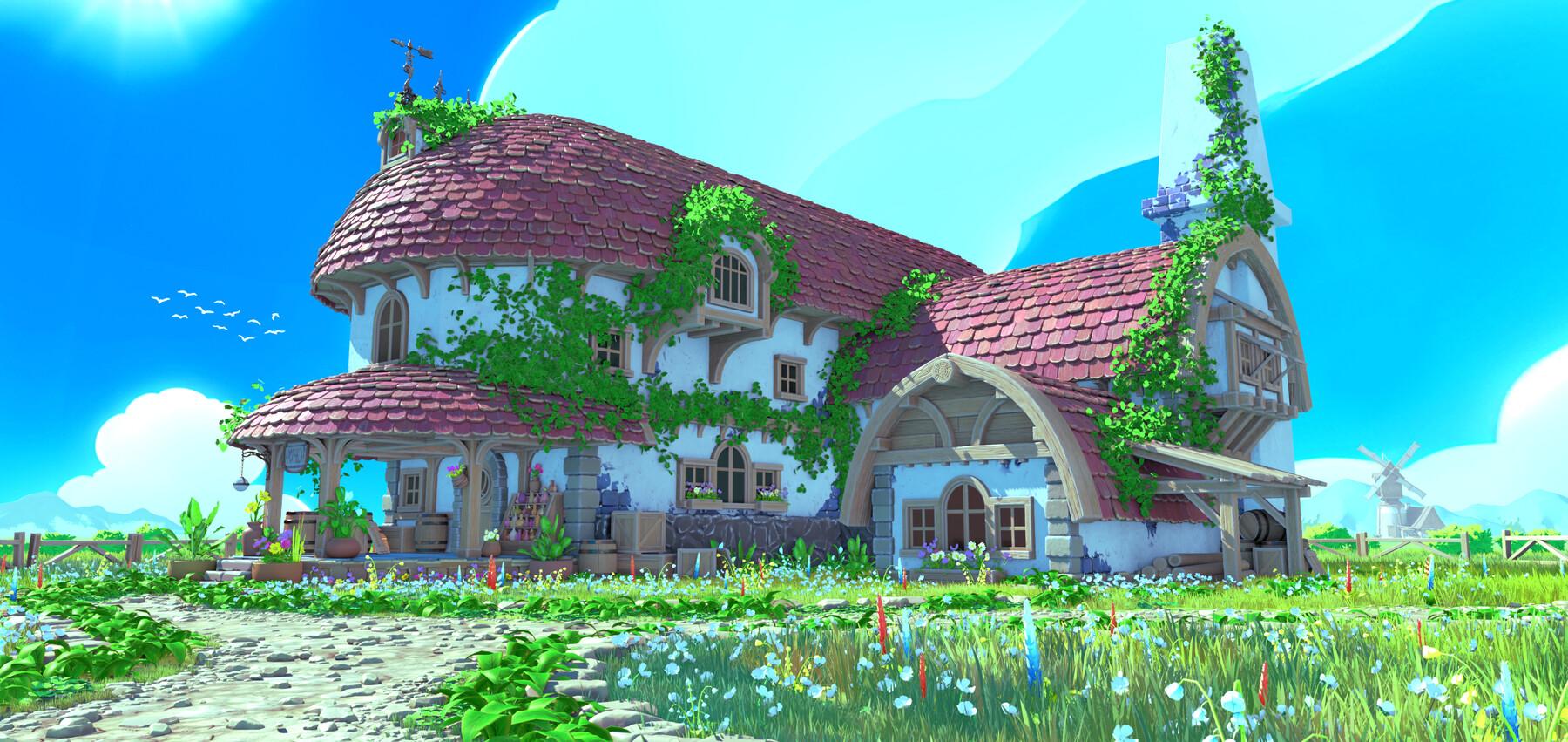 Stylized Apothecary Environment pack – Blender Eevee C12093