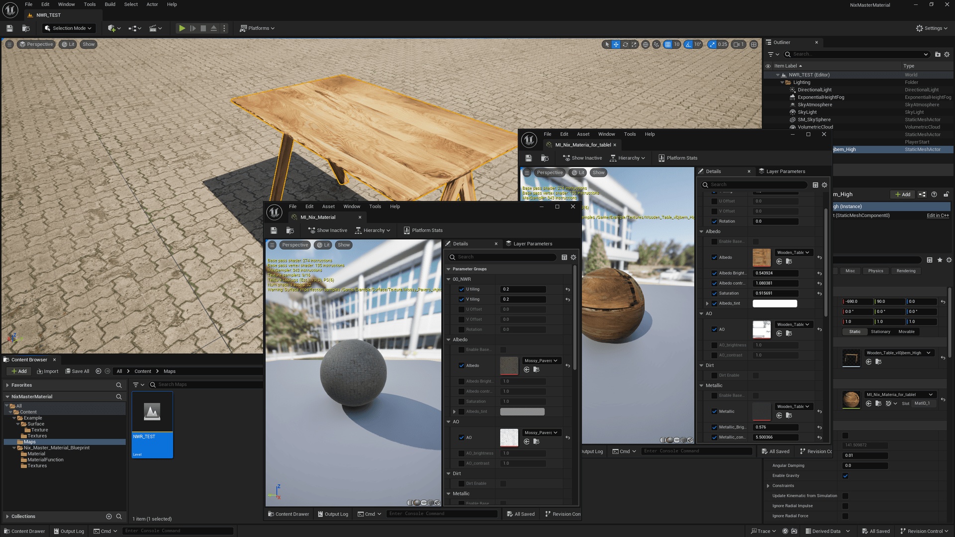 Advance master material