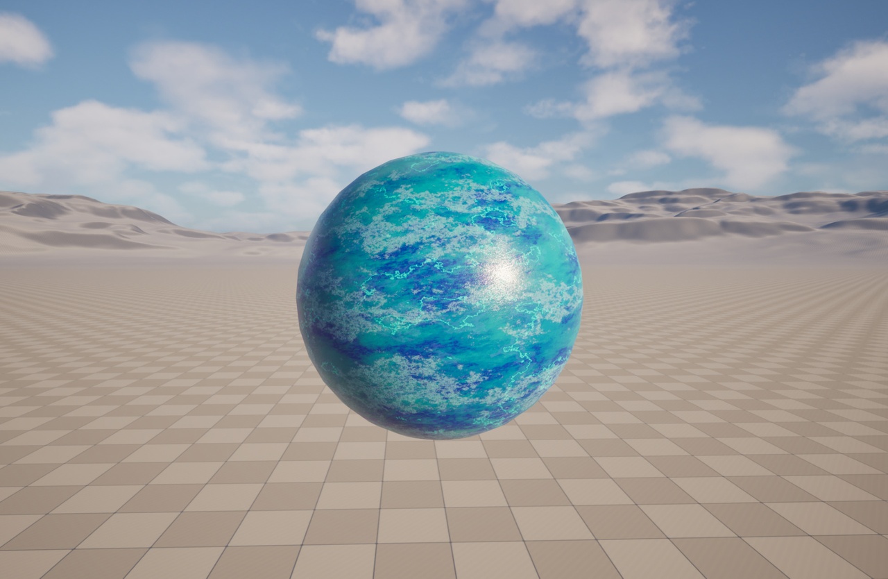 Marble AquaBlue PBR Material