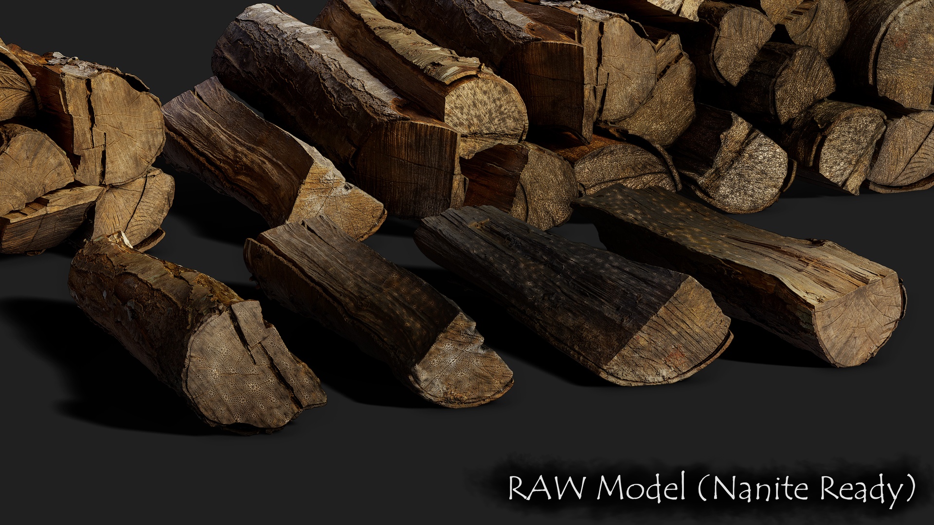 Black Cherry Firewood Pieces 01