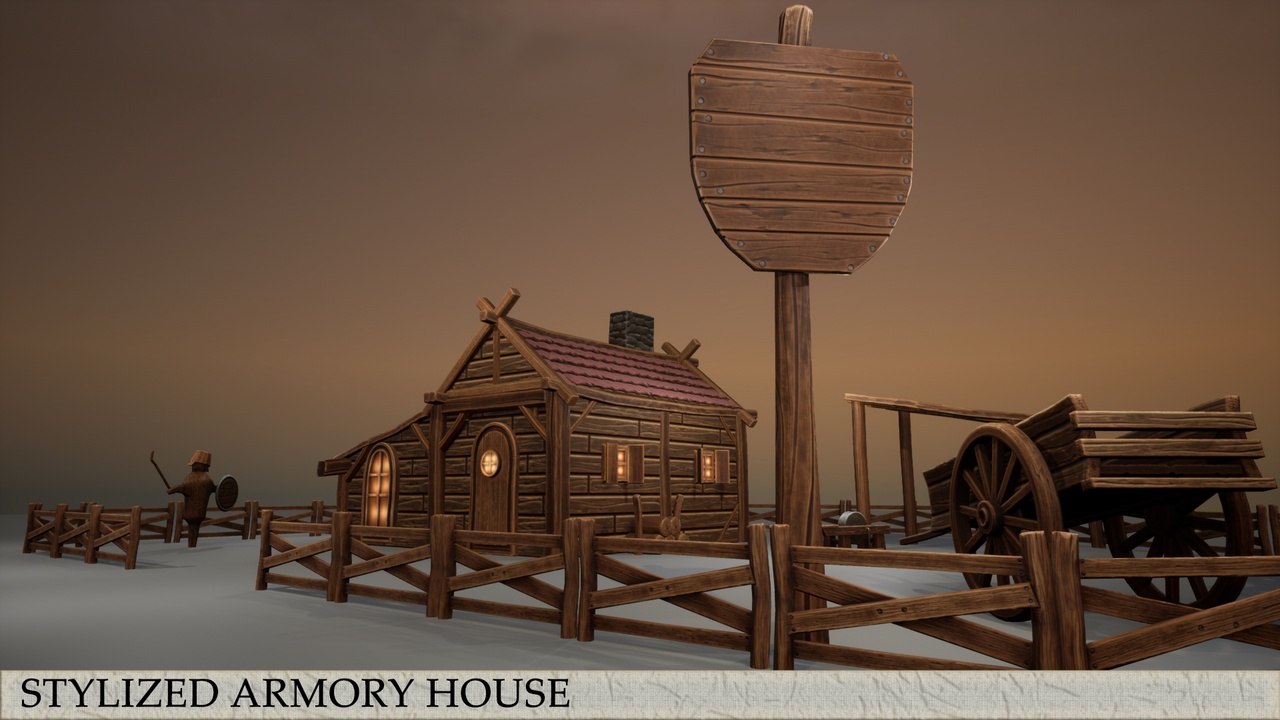 Stylized armory house constructor