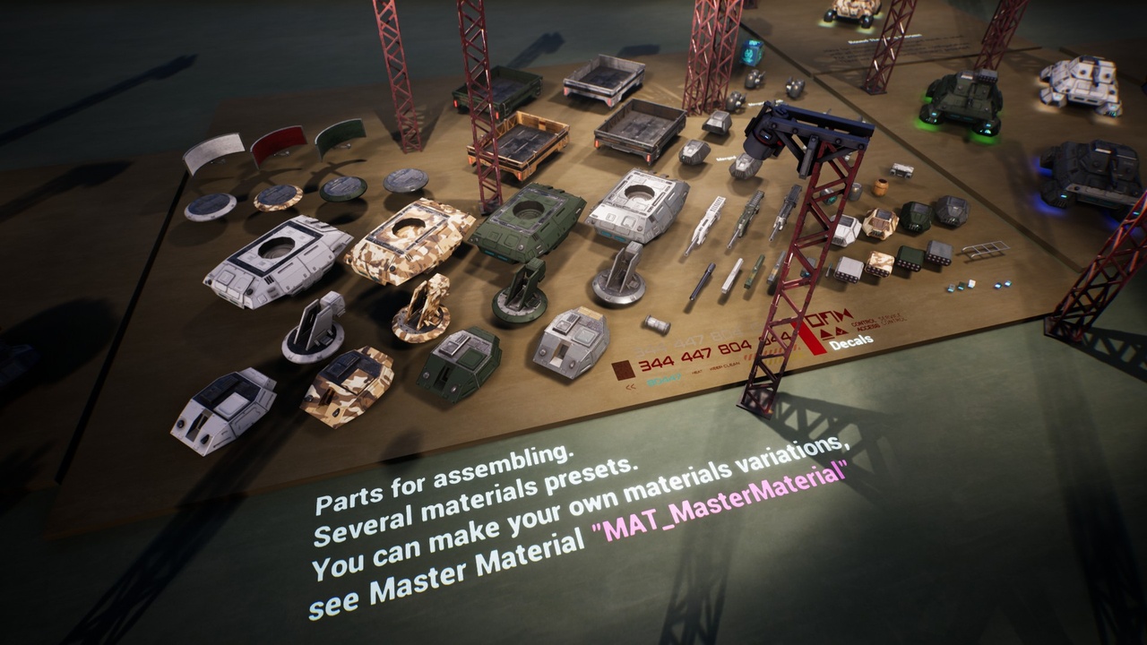 Sci-Fi Modular Hover Vehicles