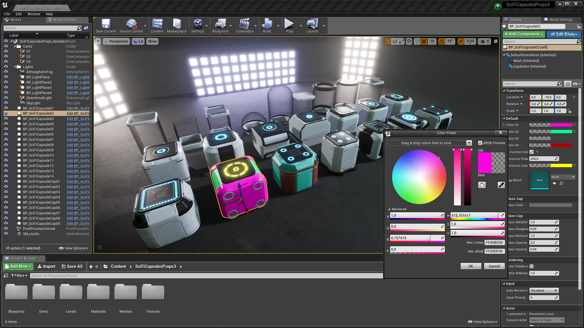 SciFi Capsules Props 3
