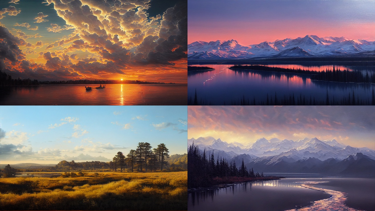 Paintings Landscapes of the USA