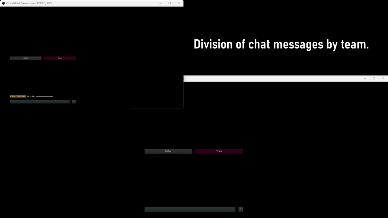 Advanced Chat System for Lobby and Matches