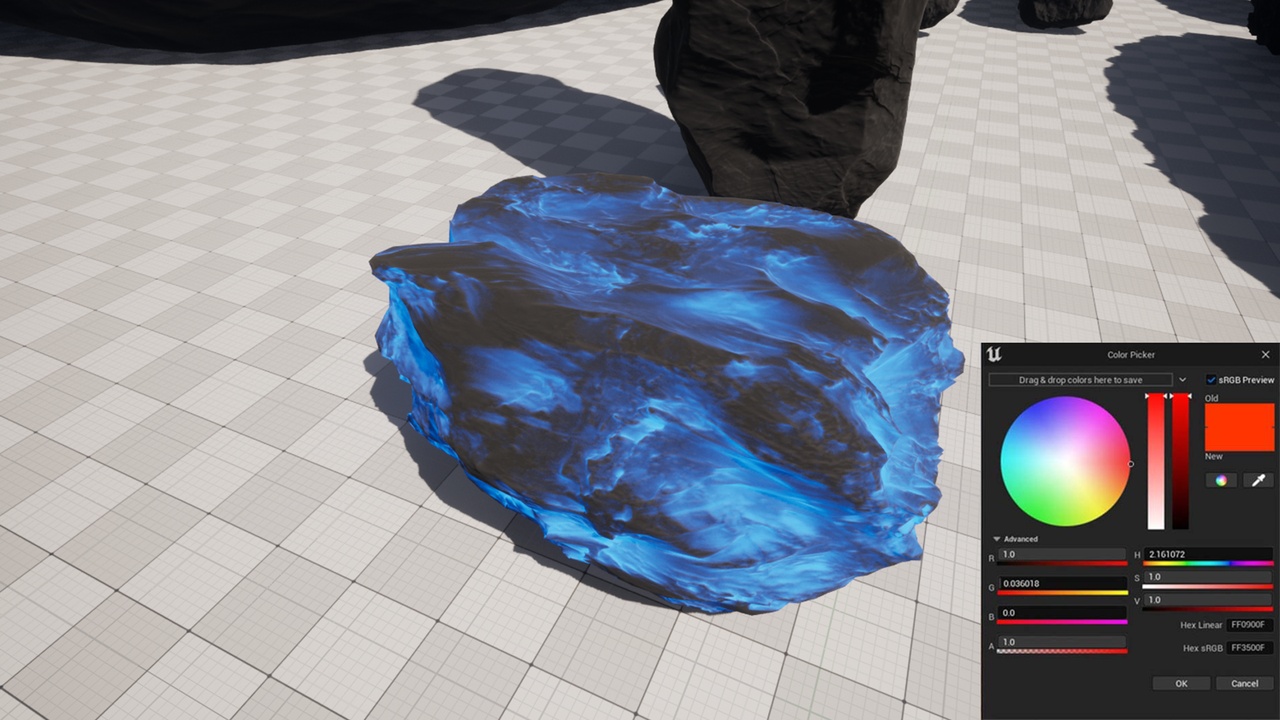 Free Stylized Lava Rock 