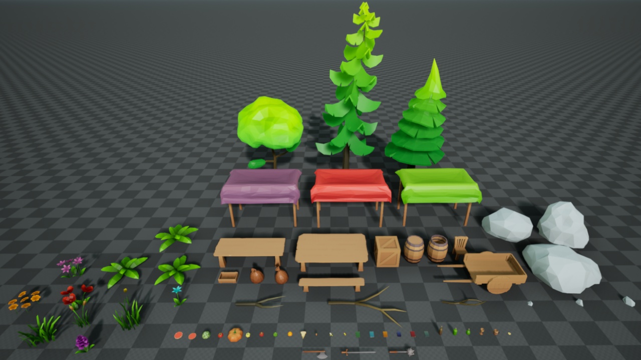 Low Poly Market Pack