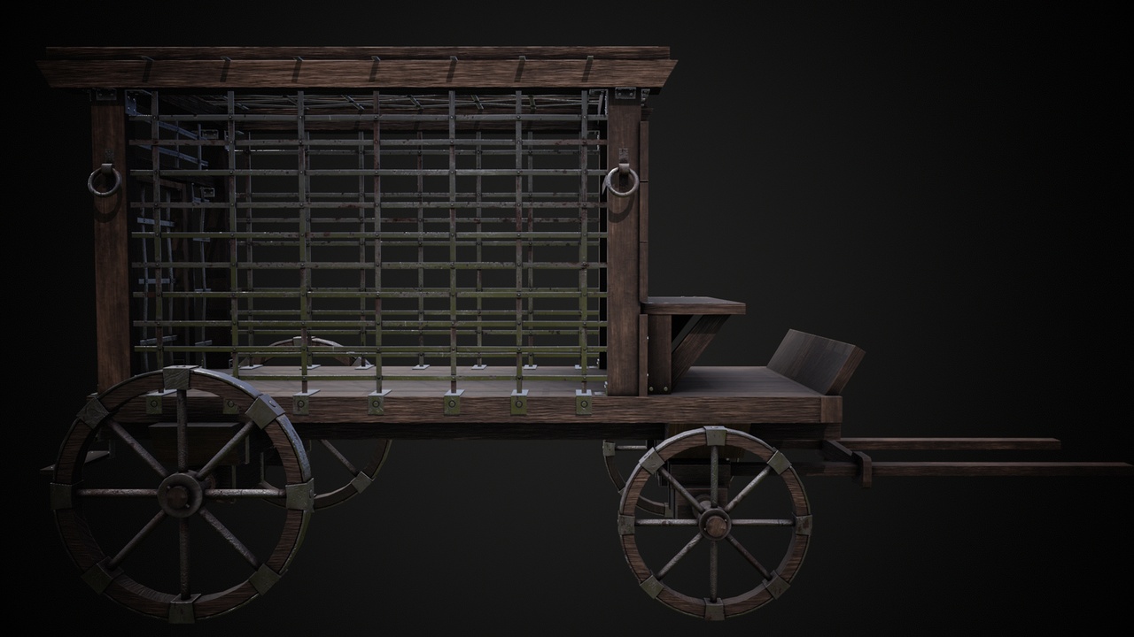 Medieval Carts low poly