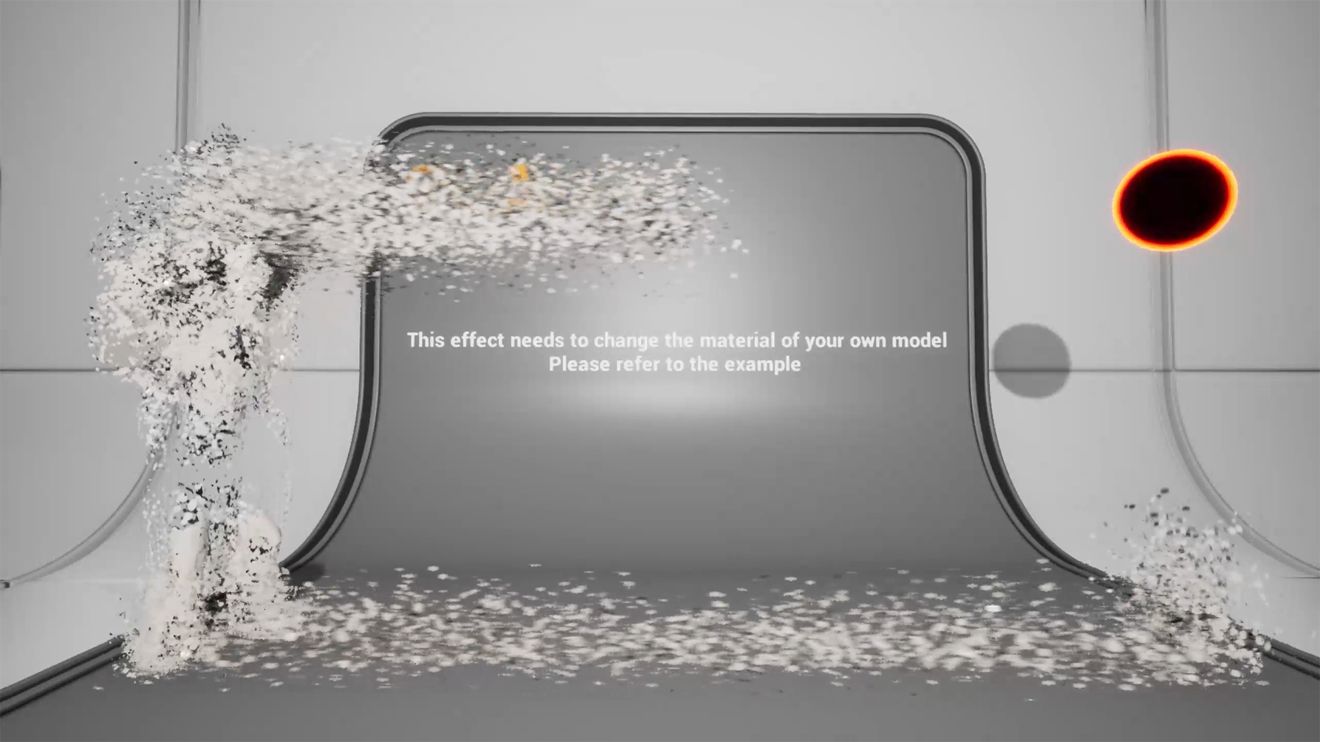 Niagara Dissolve Absorption Effect