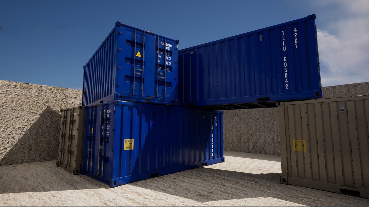 Shipping Container PBR (UE5 SAMPLE)